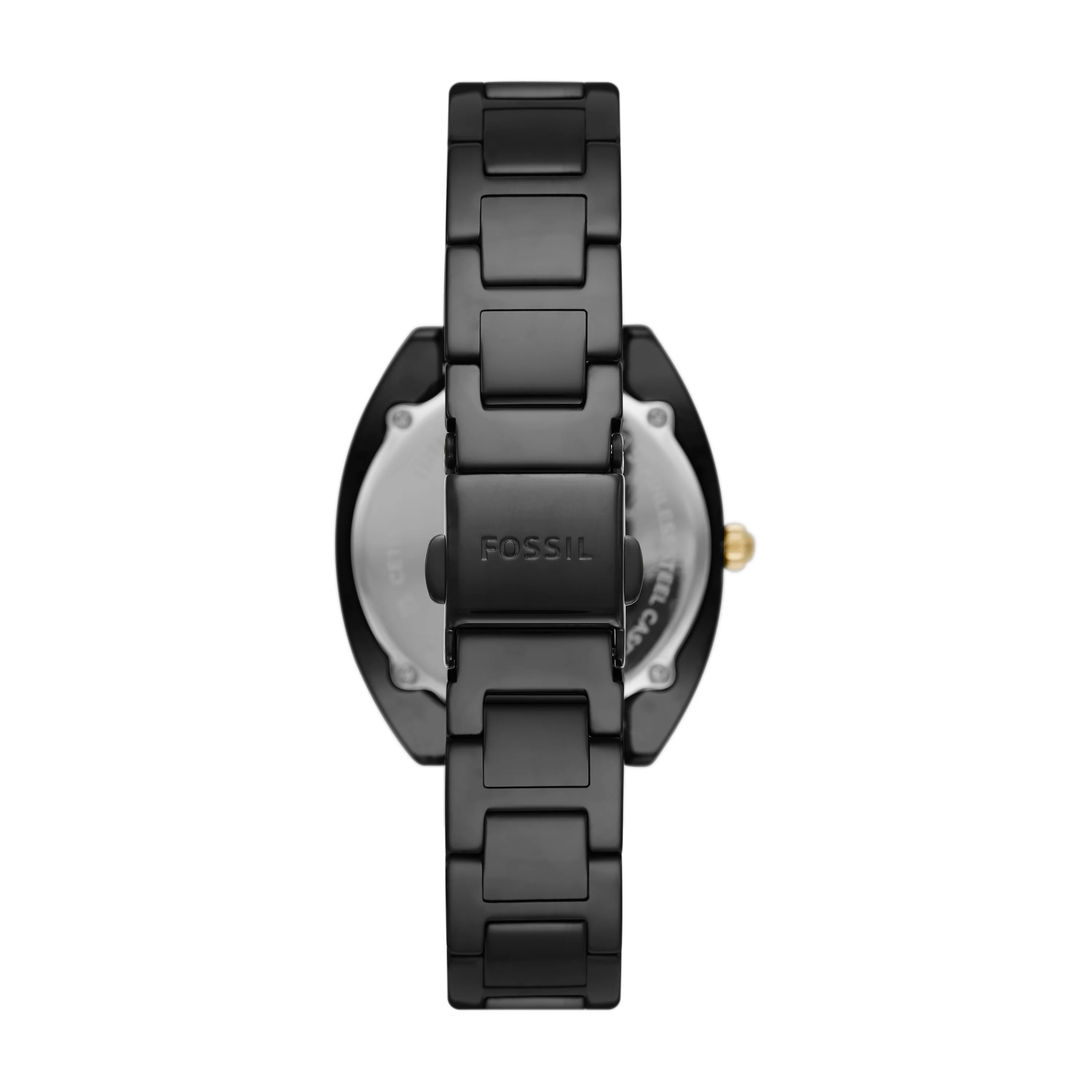 Gabby Three-Hand Date Black Stainless Steel and Ceramic Watch - Image 3