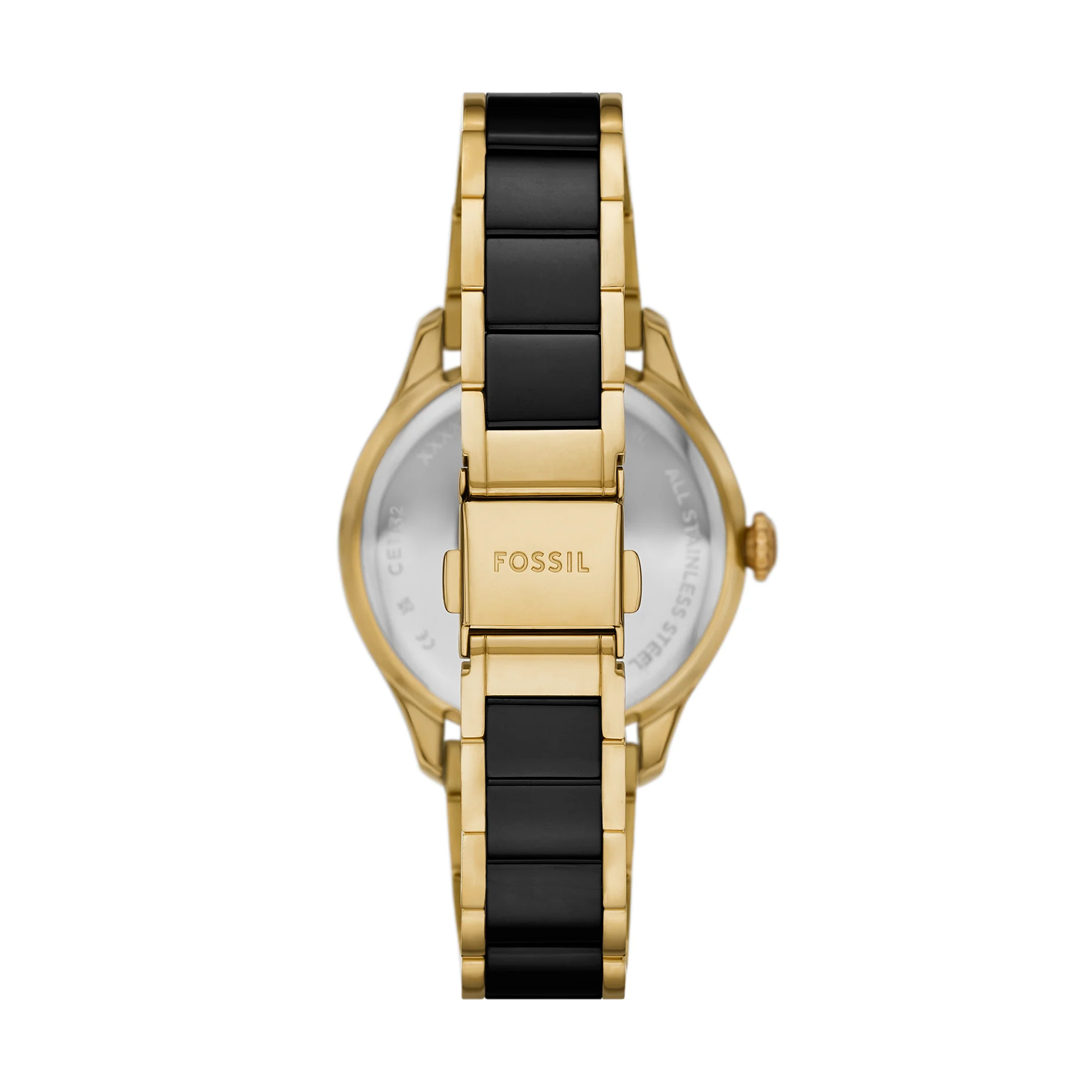 Gilmore Three-Hand Date Gold-Tone and Black Ceramic Watch - Image 3