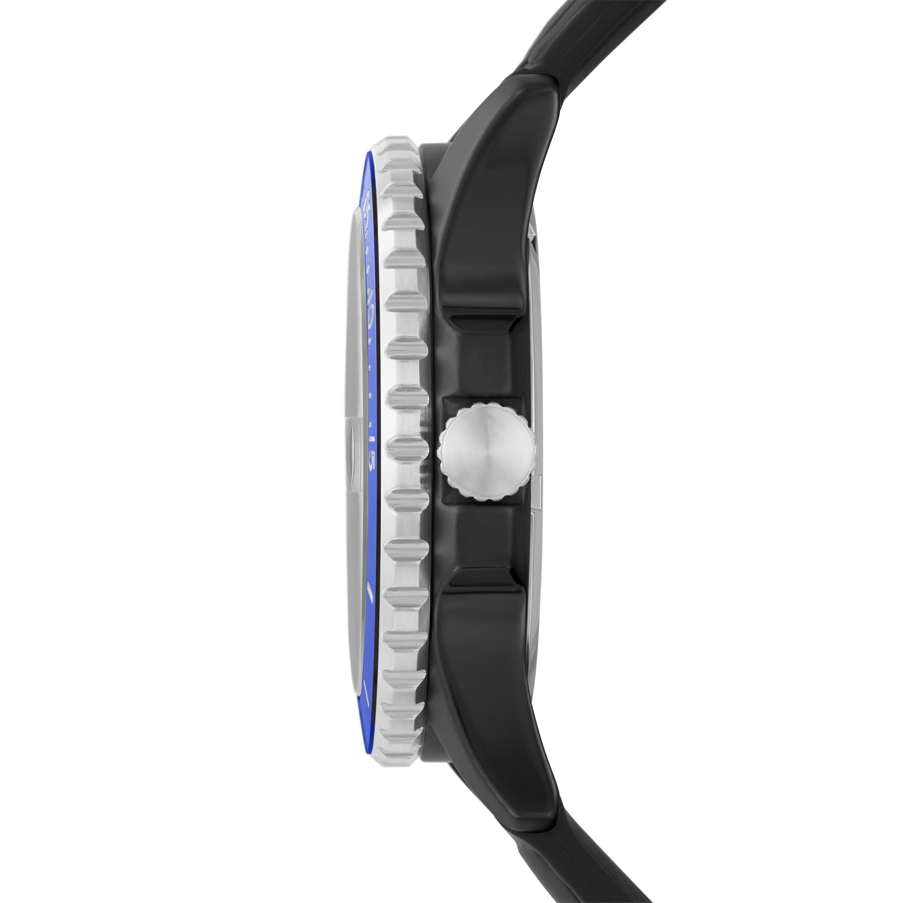 FB-01 Three-Hand Date Black Silicone Watch - Image 2