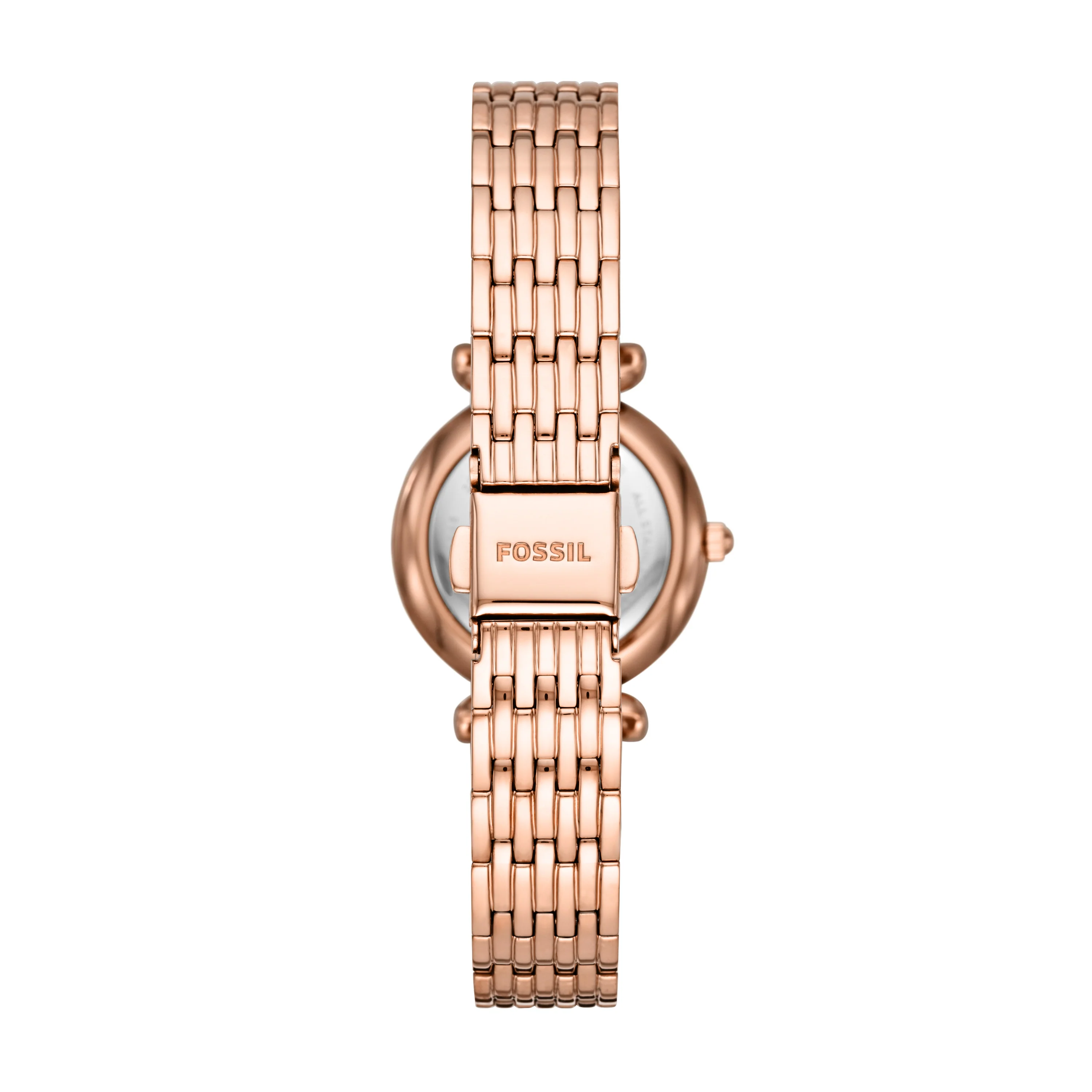 Carlie Mini Three-Hand Rose Gold-Tone Stainless Steel Watch - Image 3