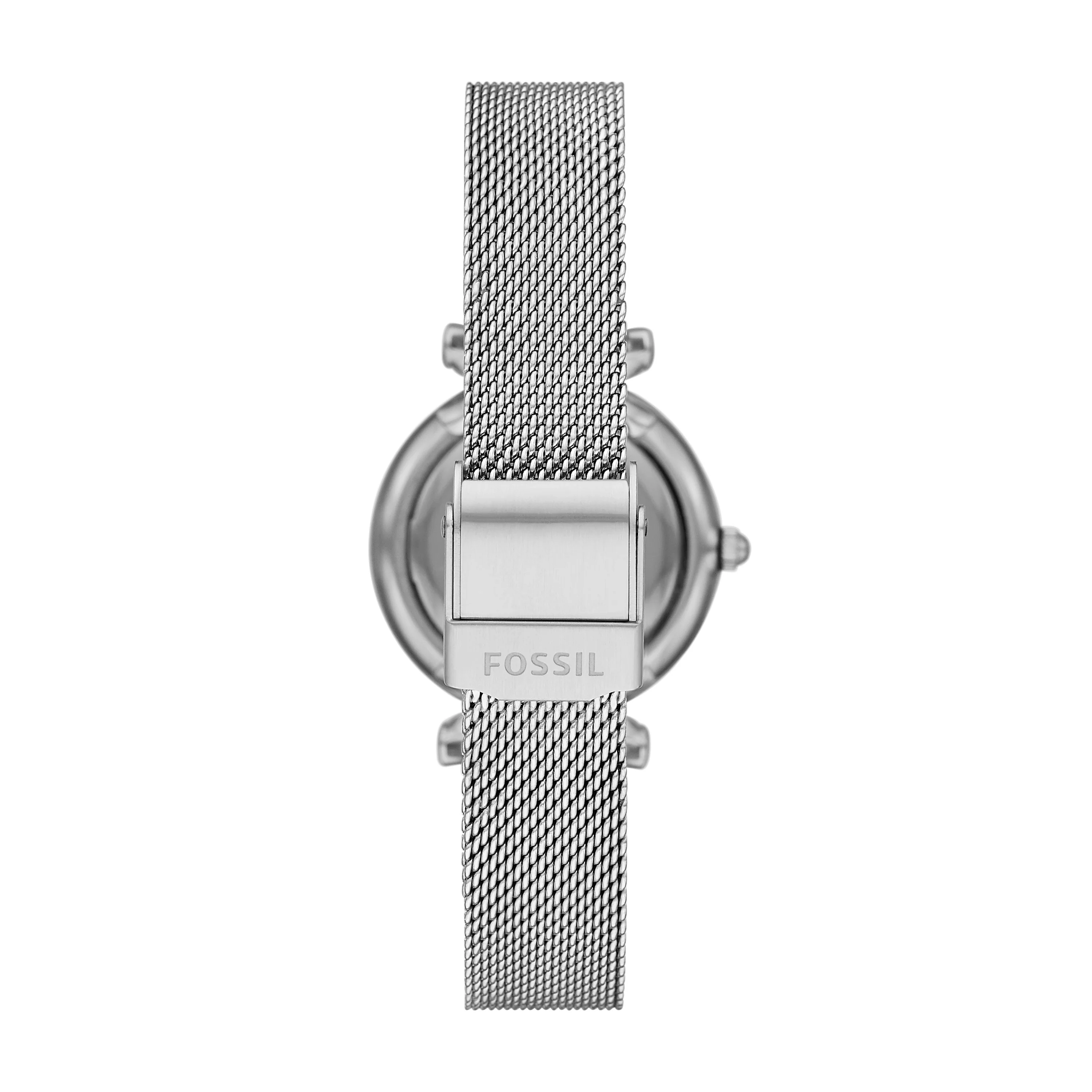 Carlie Mini Three-Hand Stainless Steel Mesh Watch - Image 3