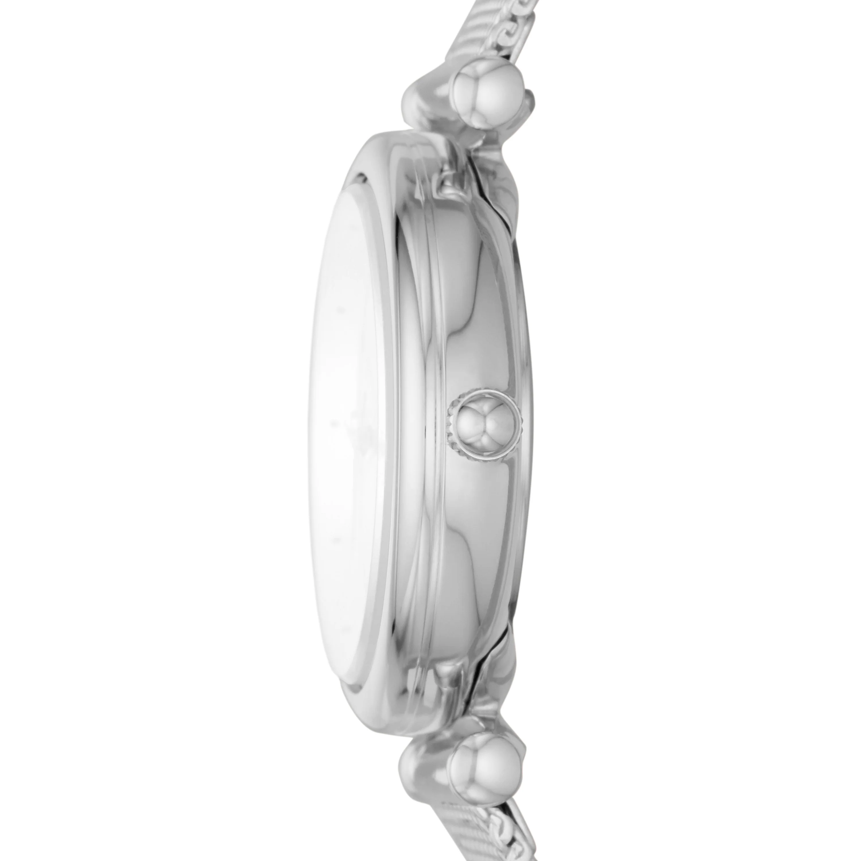 Carlie Mini Three-Hand Stainless Steel Mesh Watch - Image 2