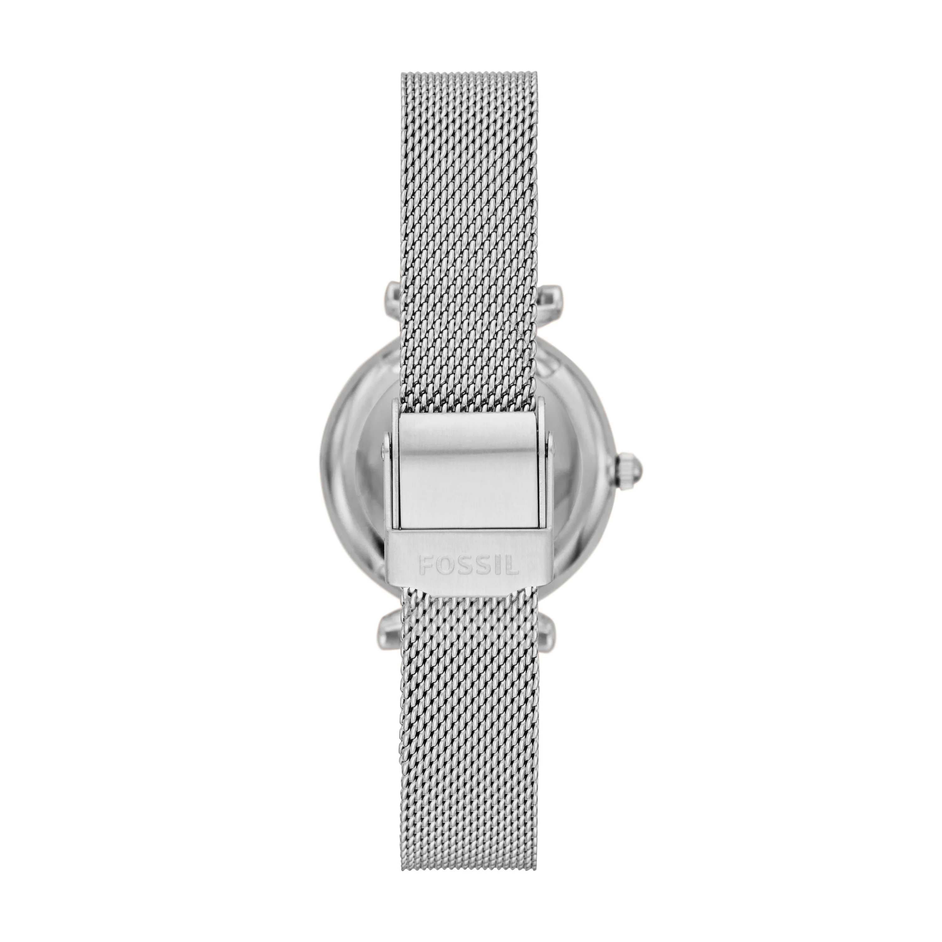 Carlie Mini Three-Hand Stainless Steel Mesh Watch - Image 3