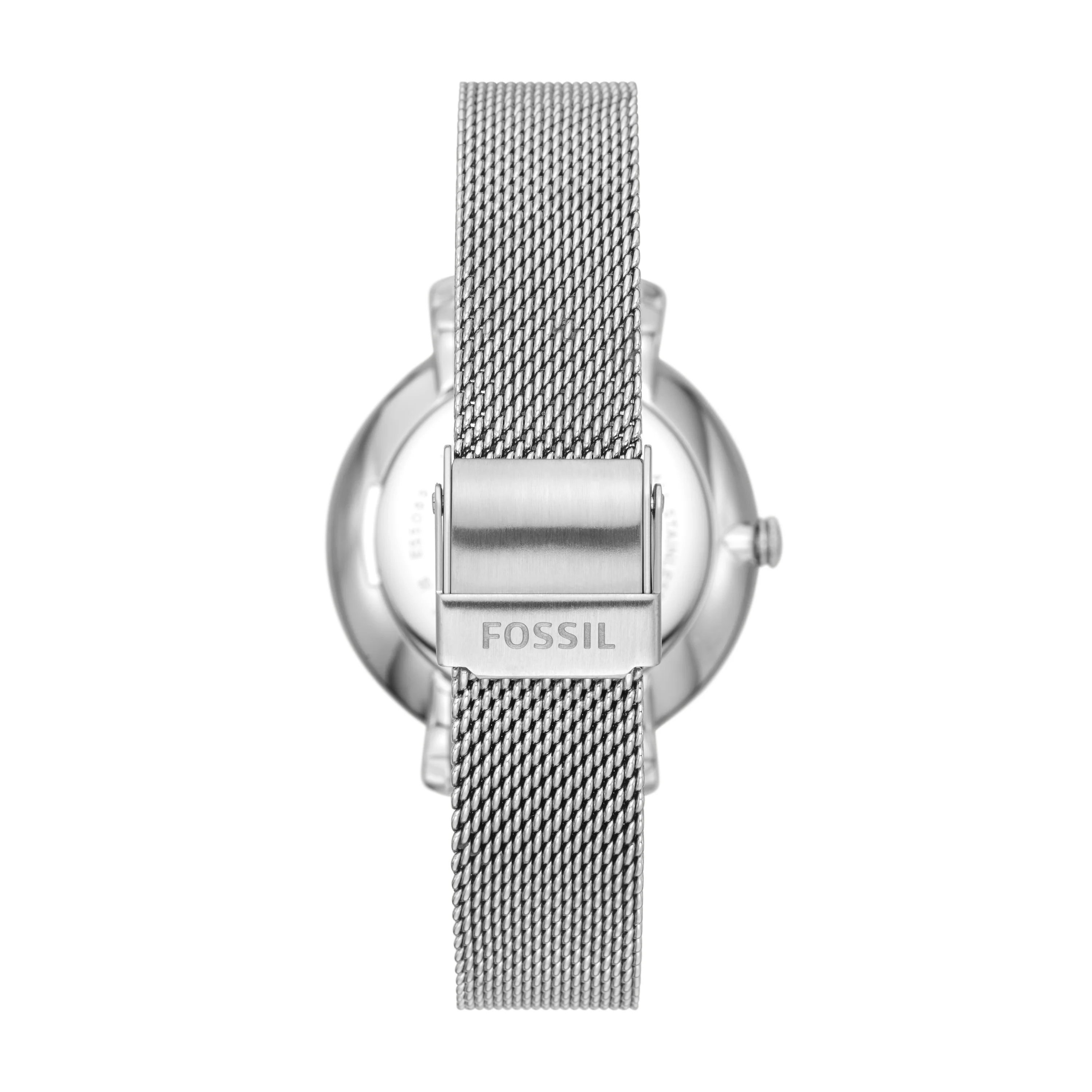 Jacqueline Three-Hand Date Stainless Steel Mesh Watch - Image 3