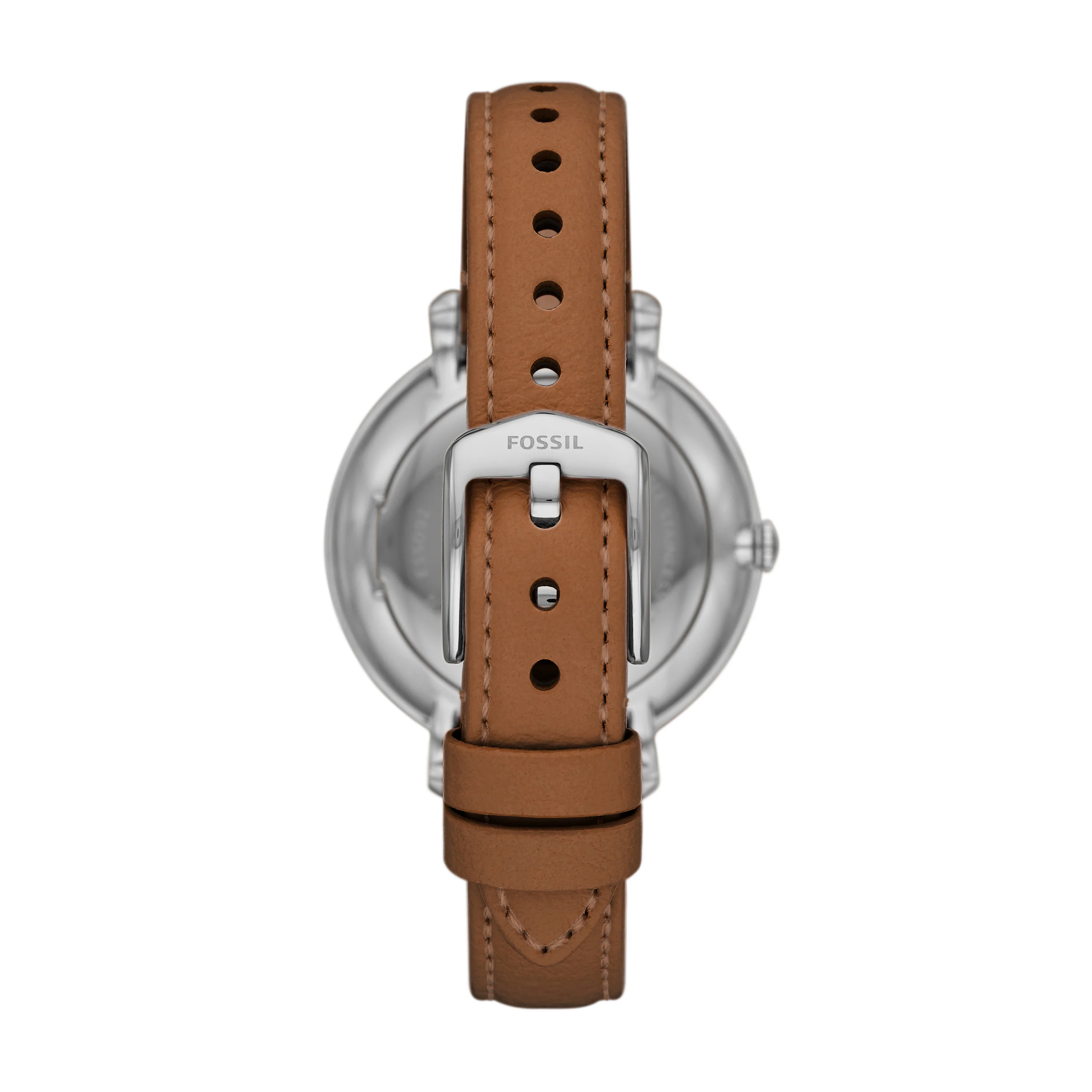 Jacqueline Solar Brown Leather Watch - Image 3