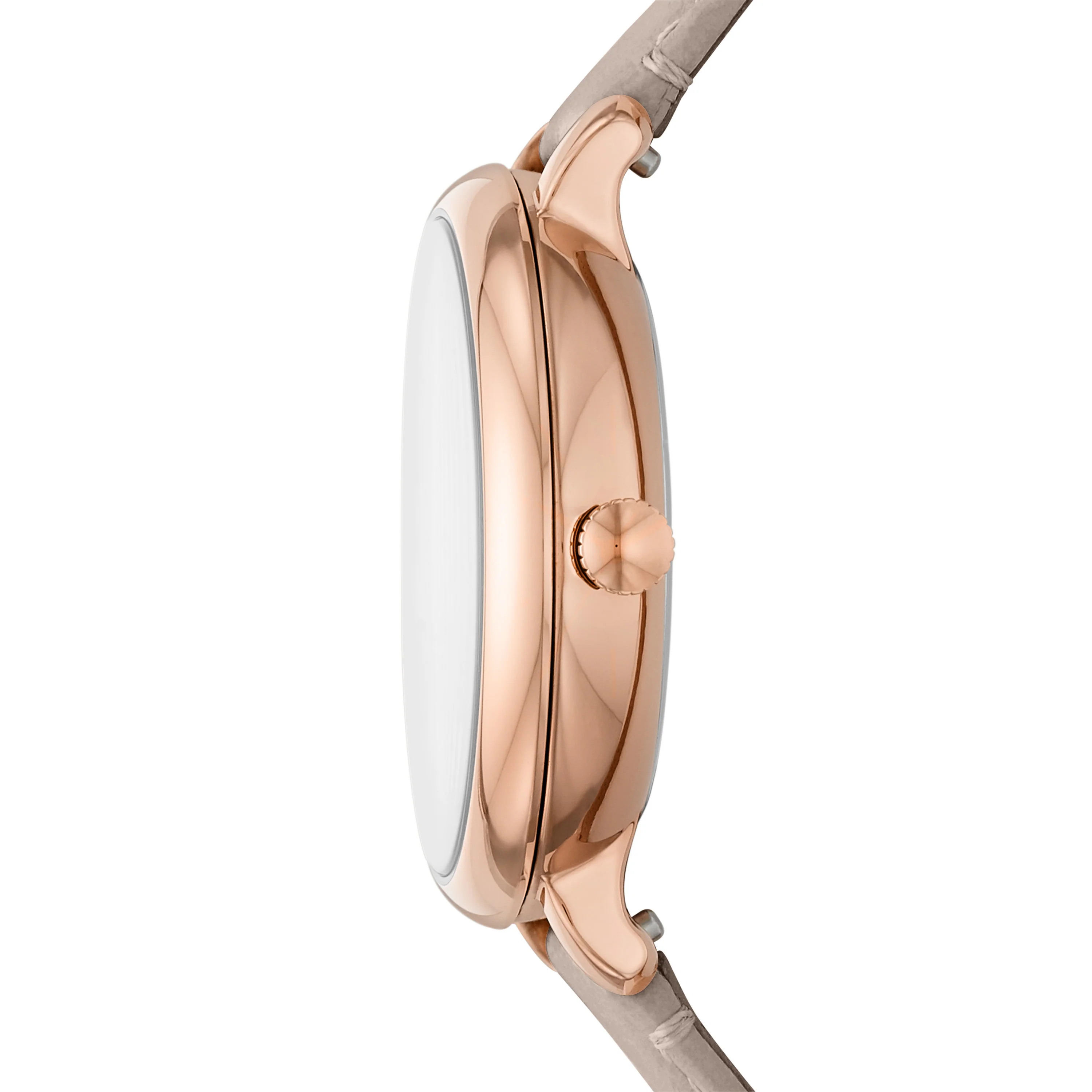 Jacqueline Solar Gray Leather Watch - Image 2