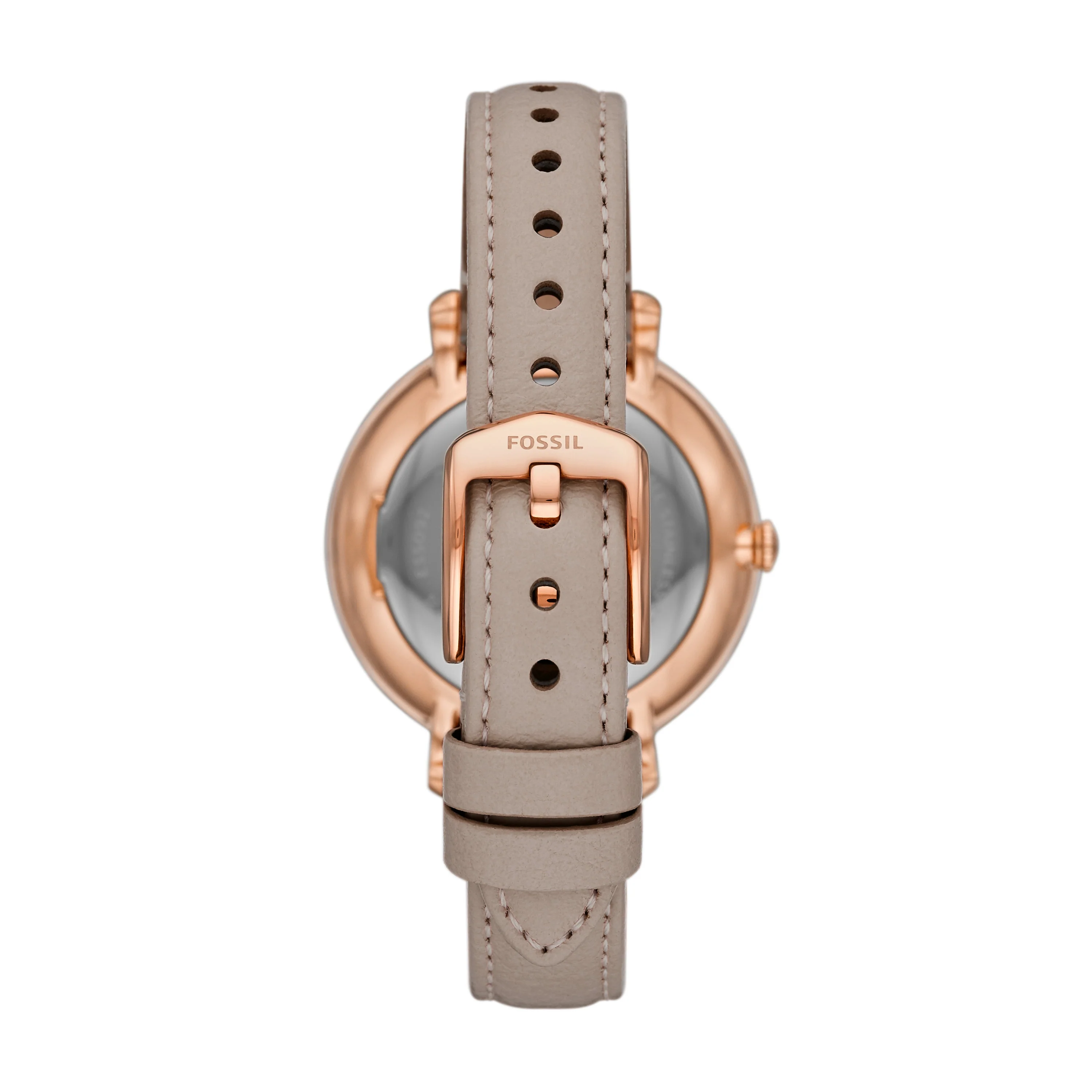 Jacqueline Solar Gray Leather Watch - Image 3