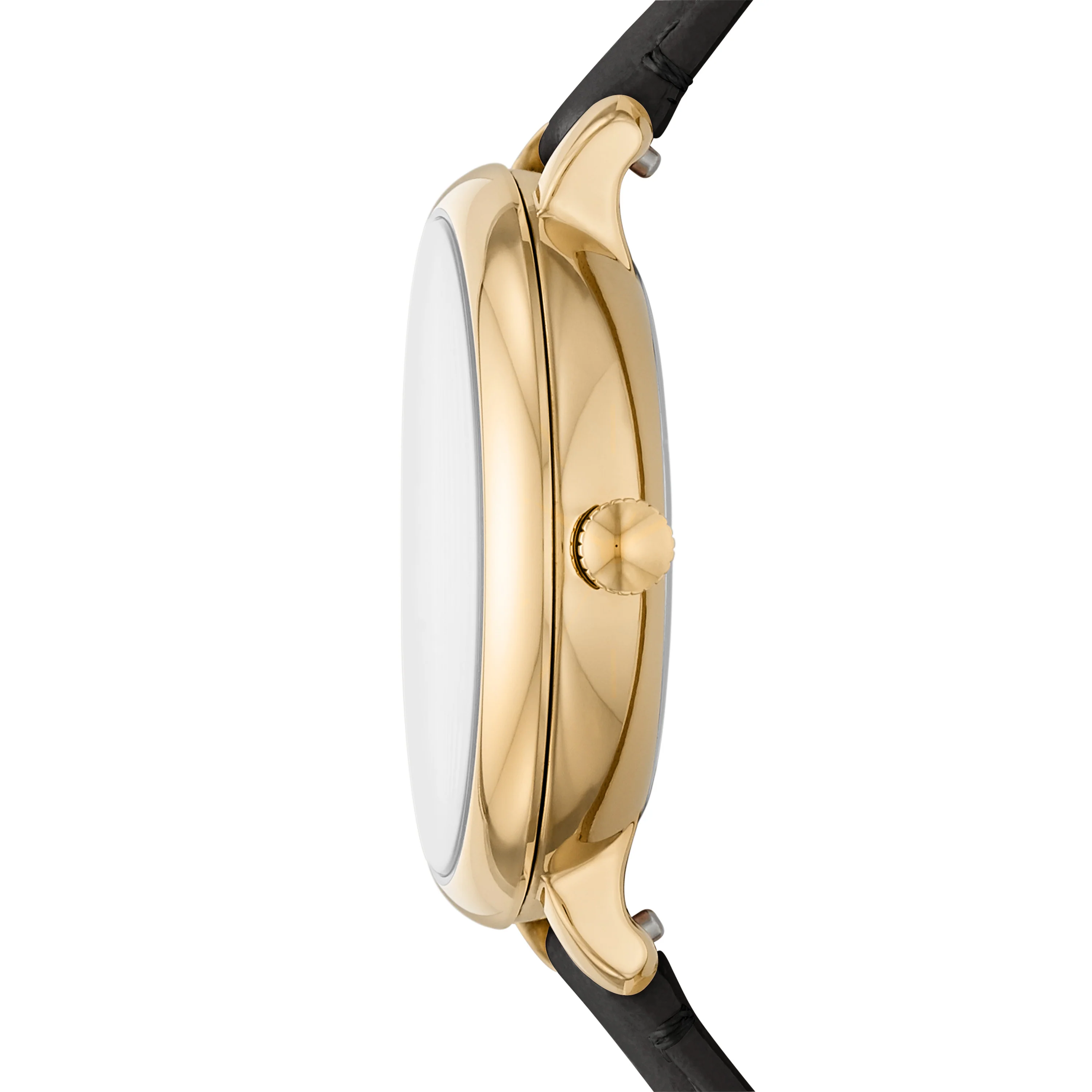 Jacqueline Solar Black Leather Watch - Image 2