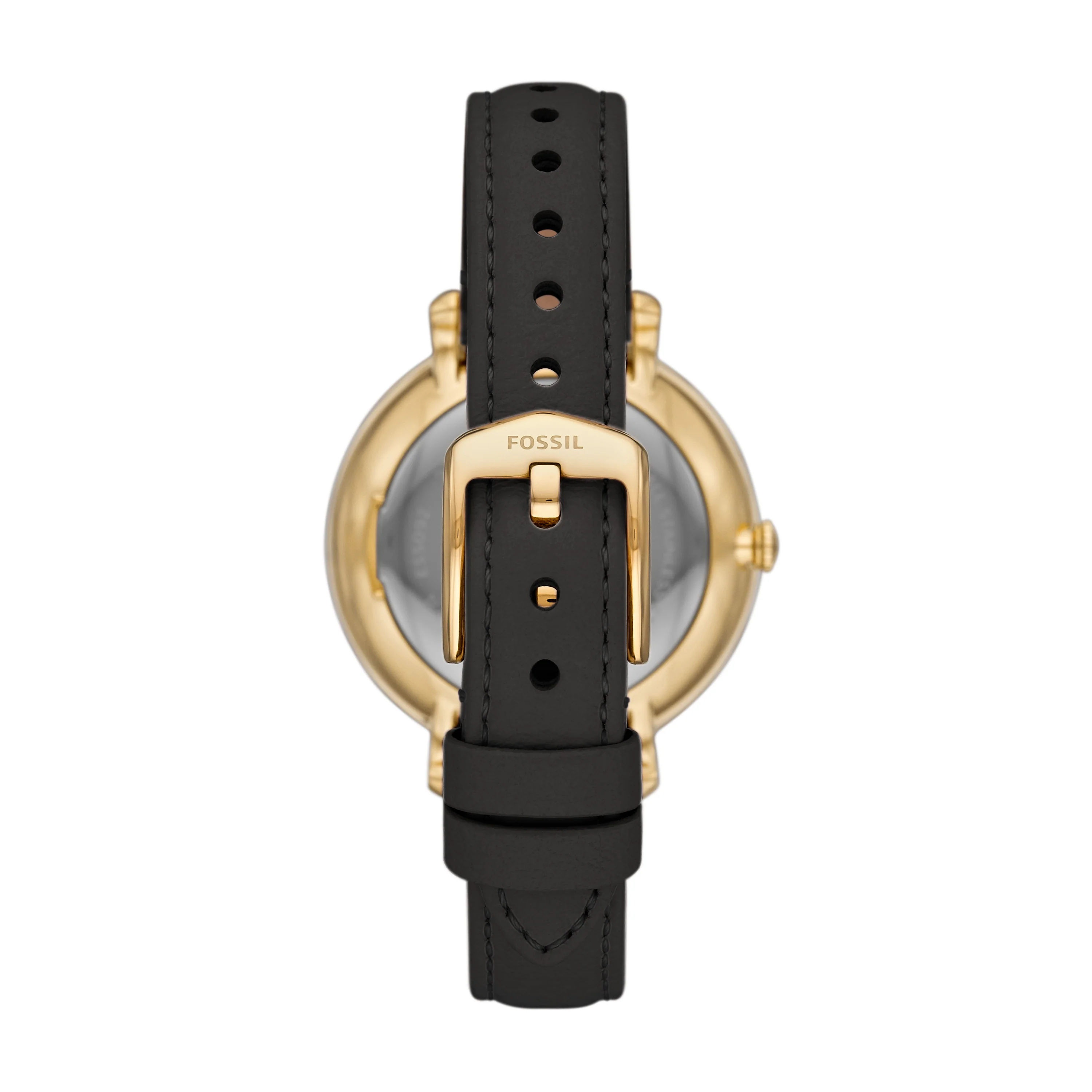 Jacqueline Solar Black Leather Watch - Image 3
