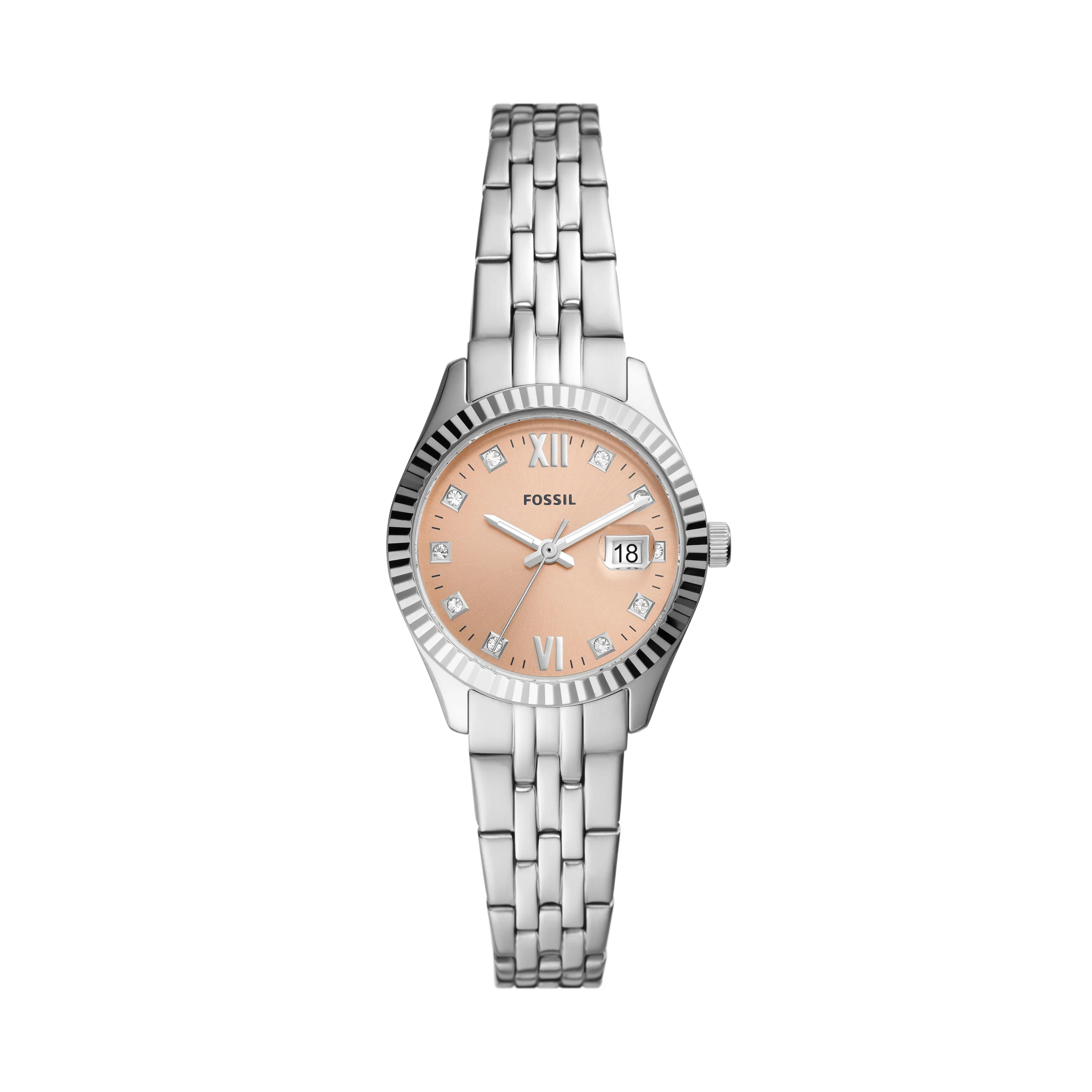 Scarlette Micro Three-Hand Date Stainless Steel Watch