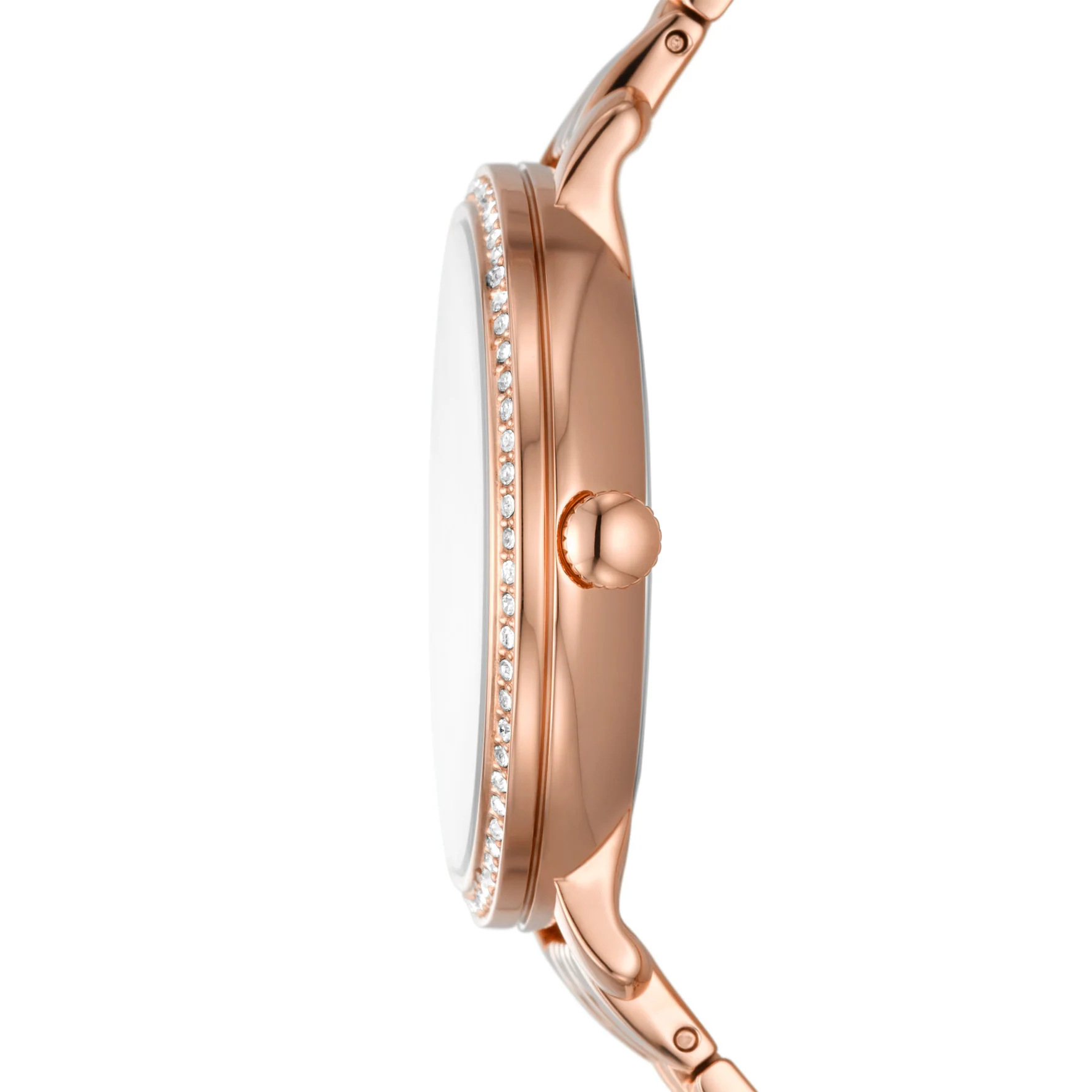 Jacqueline Sun Moon Multifunction Rose Gold-Tone Stainless Steel Watch - Image 3