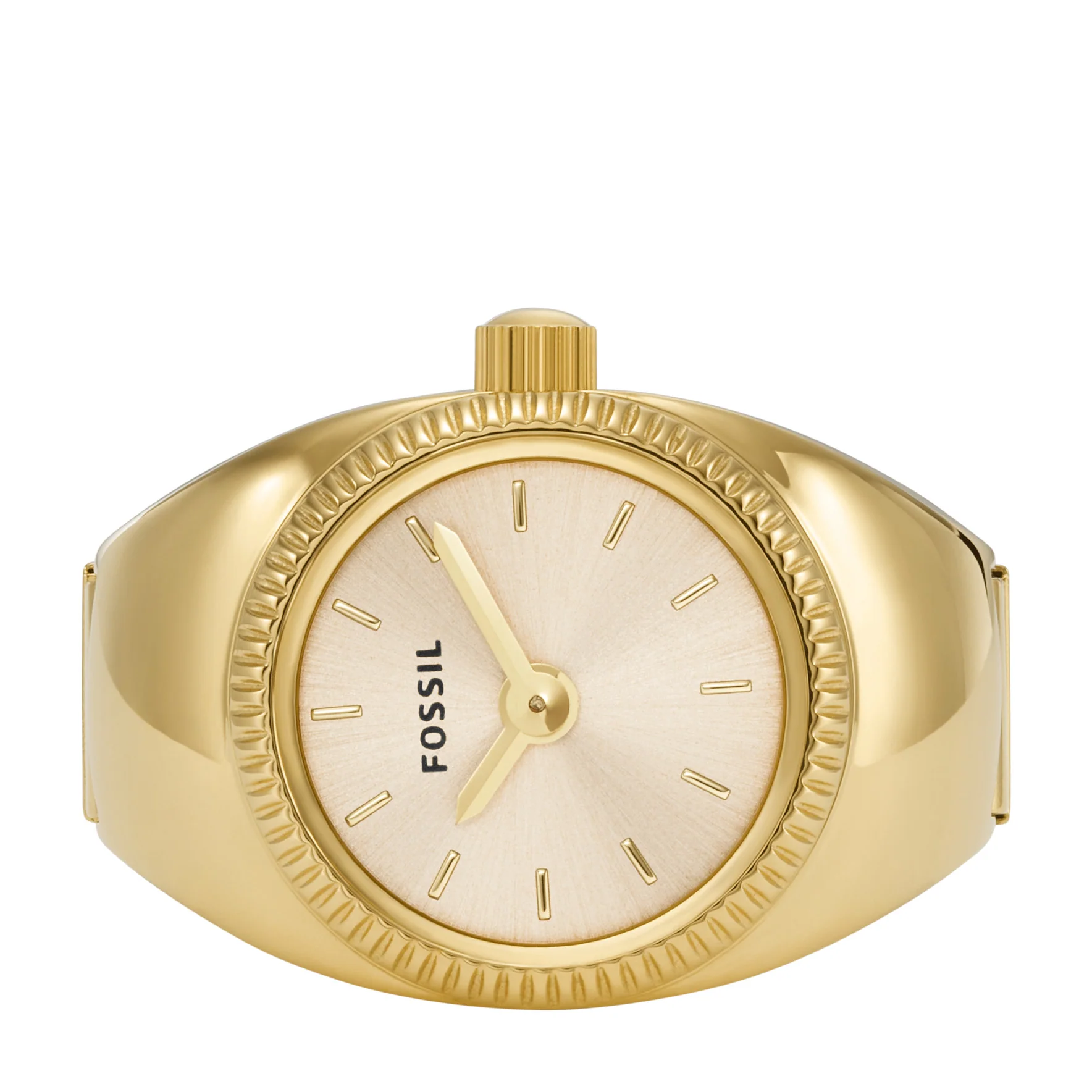 Watch Ring Two-Hand Gold-Tone Stainless Steel - Image 3
