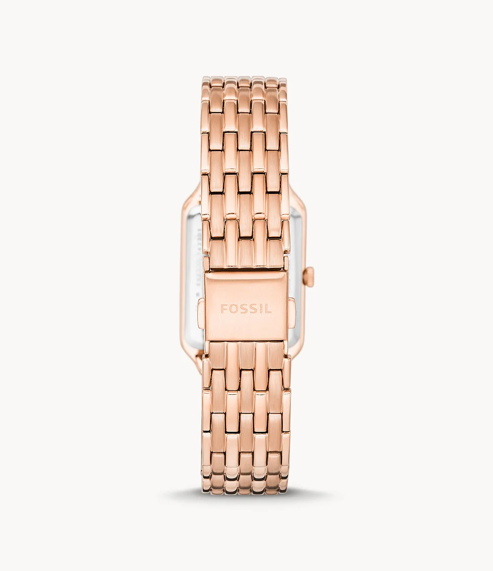 Raquel Three-Hand Date Rose Gold-Tone Stainless Steel Watch - Image 3