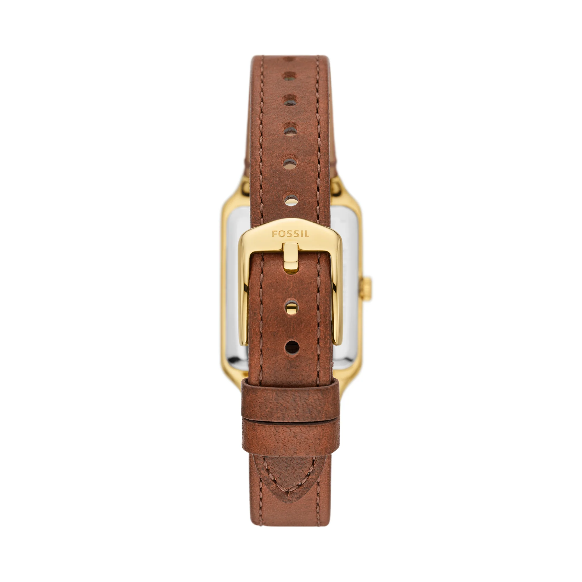 Raquel Three-Hand Date Medium Brown LiteHide⢠Leather Watch - Image 3