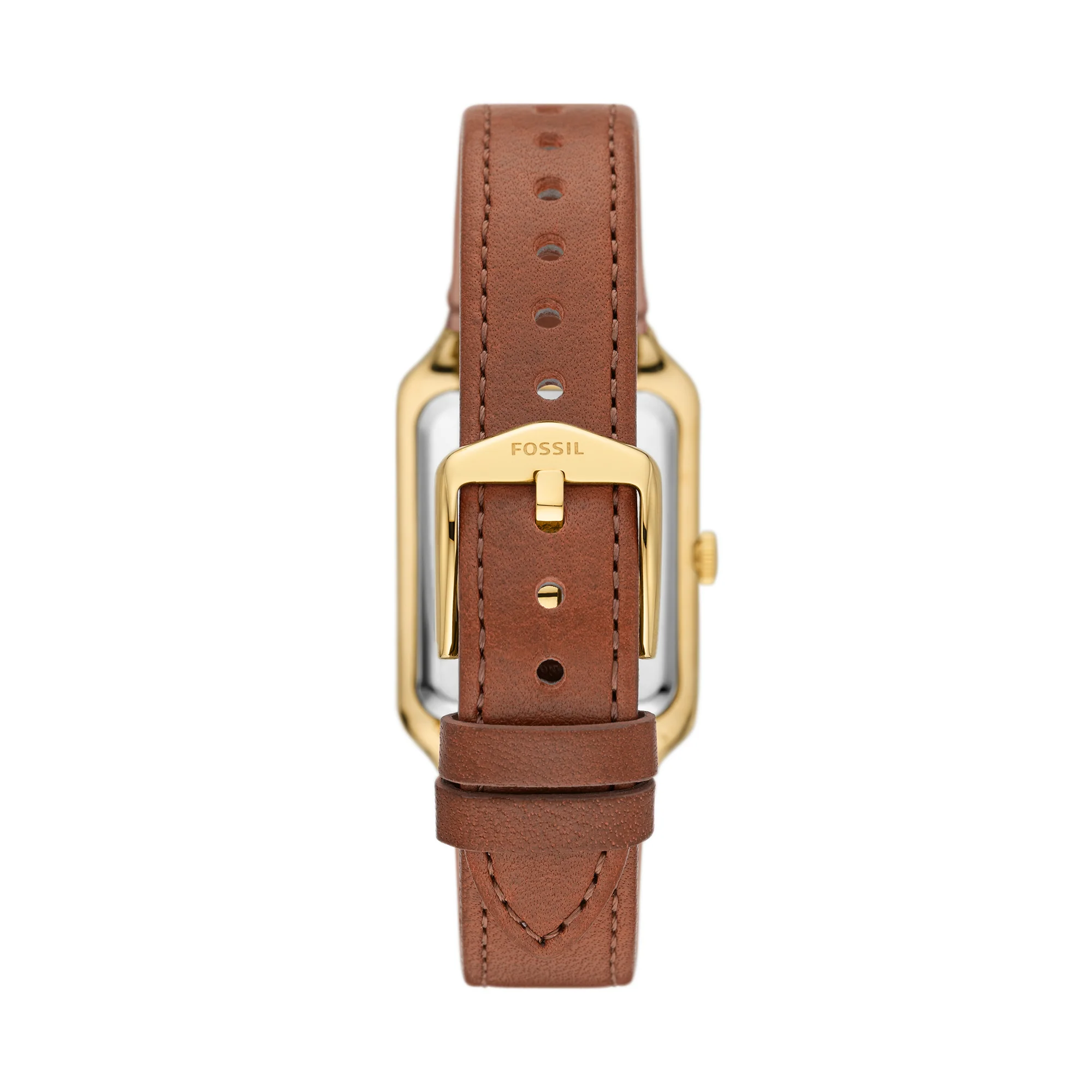Raquel Three-Hand Date Medium Brown LiteHide⢠Leather Watch - Image 3