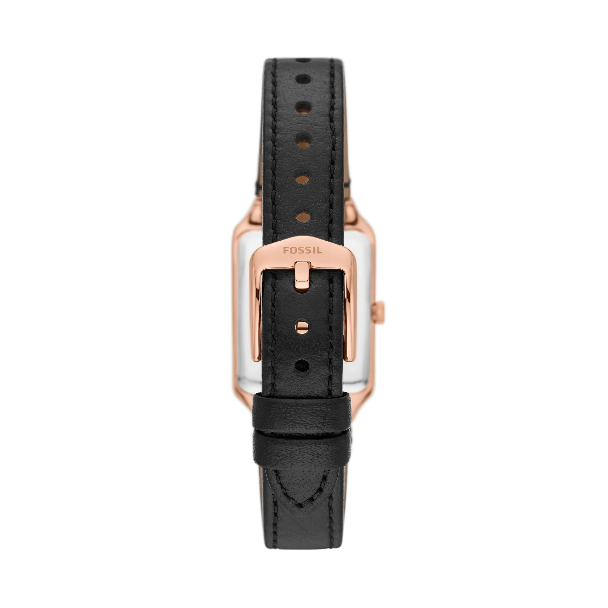 Raquel Three-Hand Date Black LiteHide™ Leather Watch - Image 3