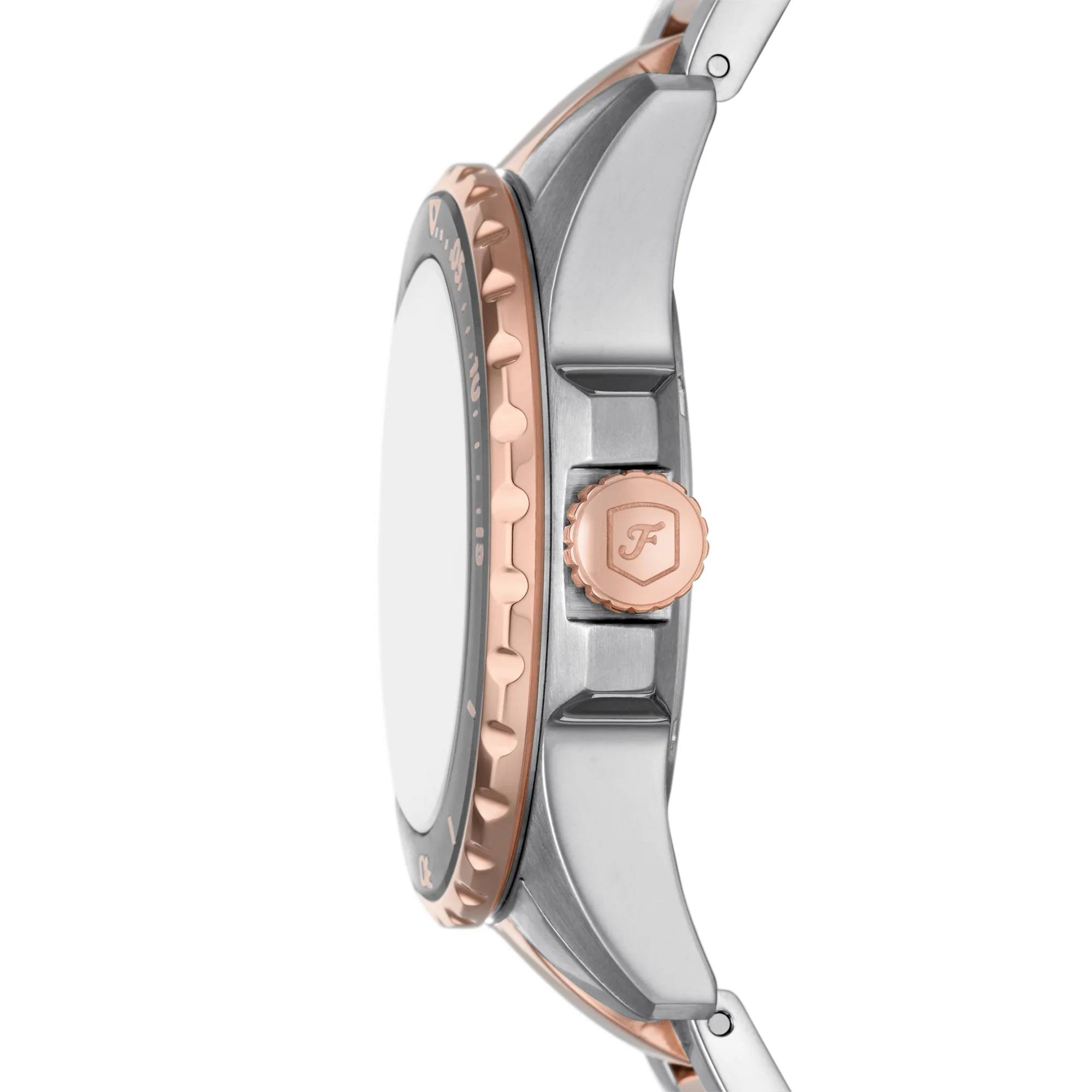 Fossil Blue Dive Three-Hand Two-Tone Stainless Steel Watch - Image 2
