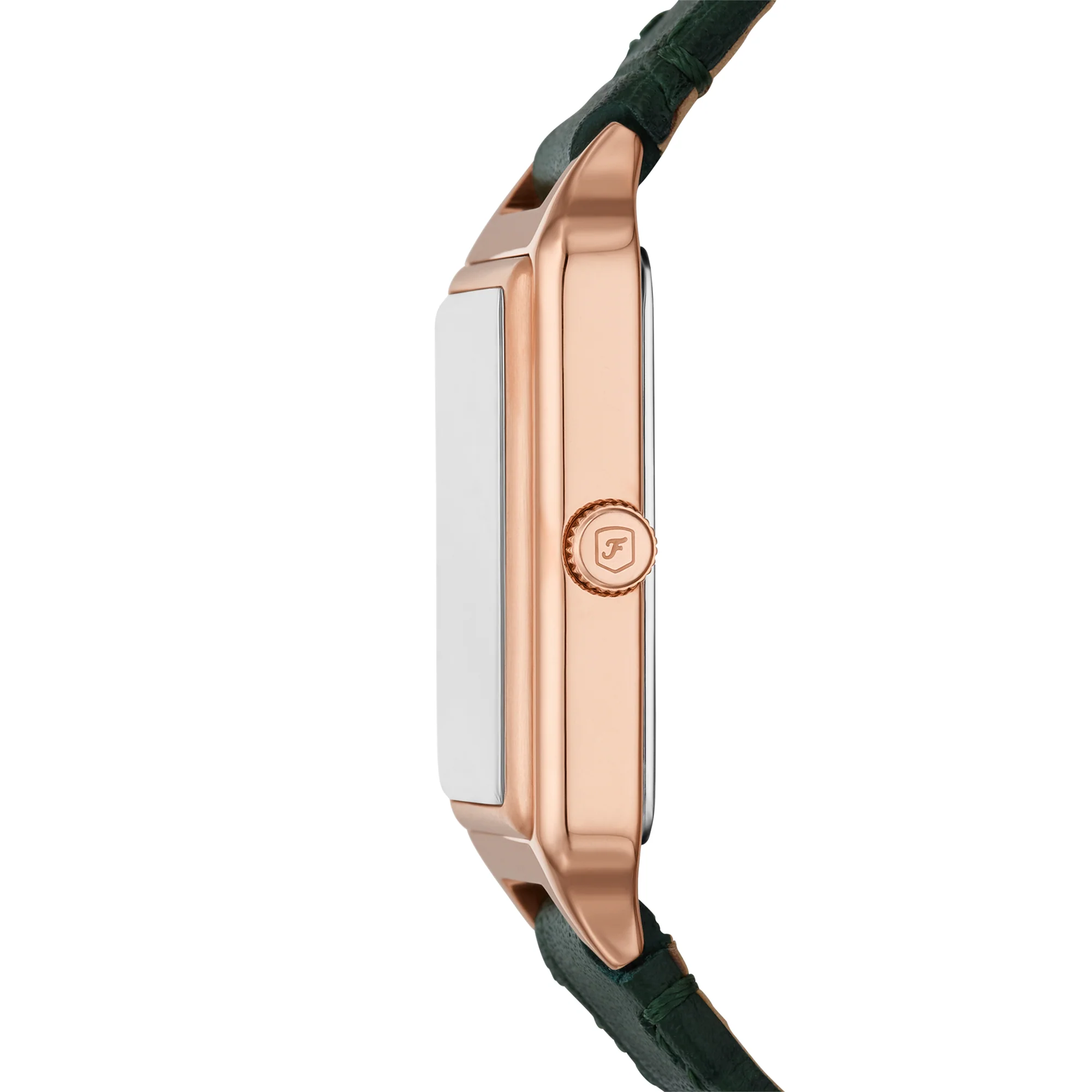 Raquel Three-Hand Date Green Croco LiteHide⢠Leather Watch - Image 2