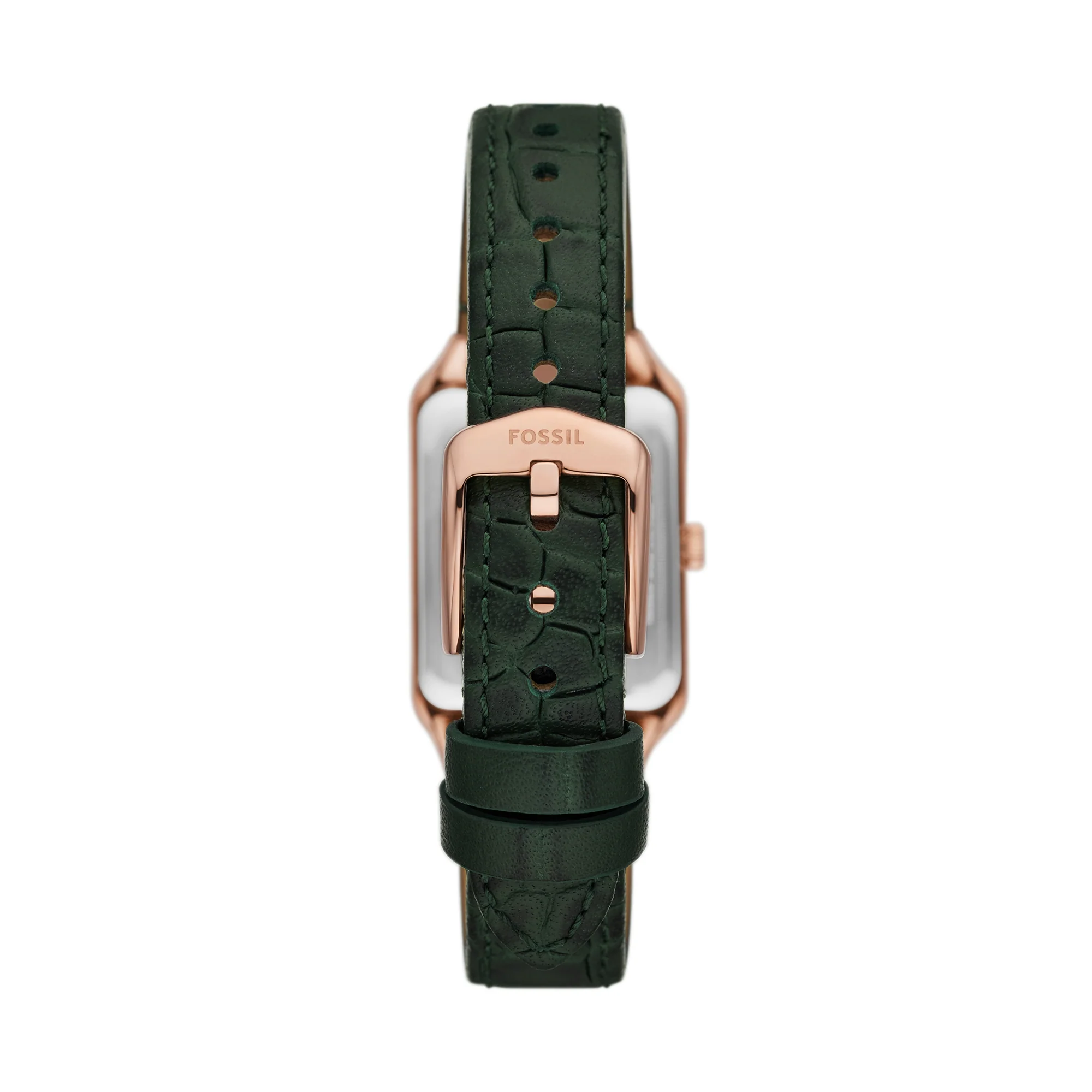 Raquel Three-Hand Date Green Croco LiteHide⢠Leather Watch - Image 3