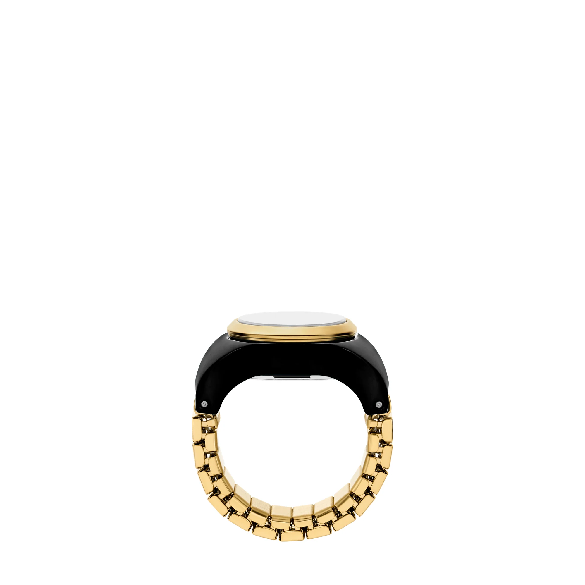 Watch Ring Two-Hand Gold-Tone Stainless Steel - Image 4