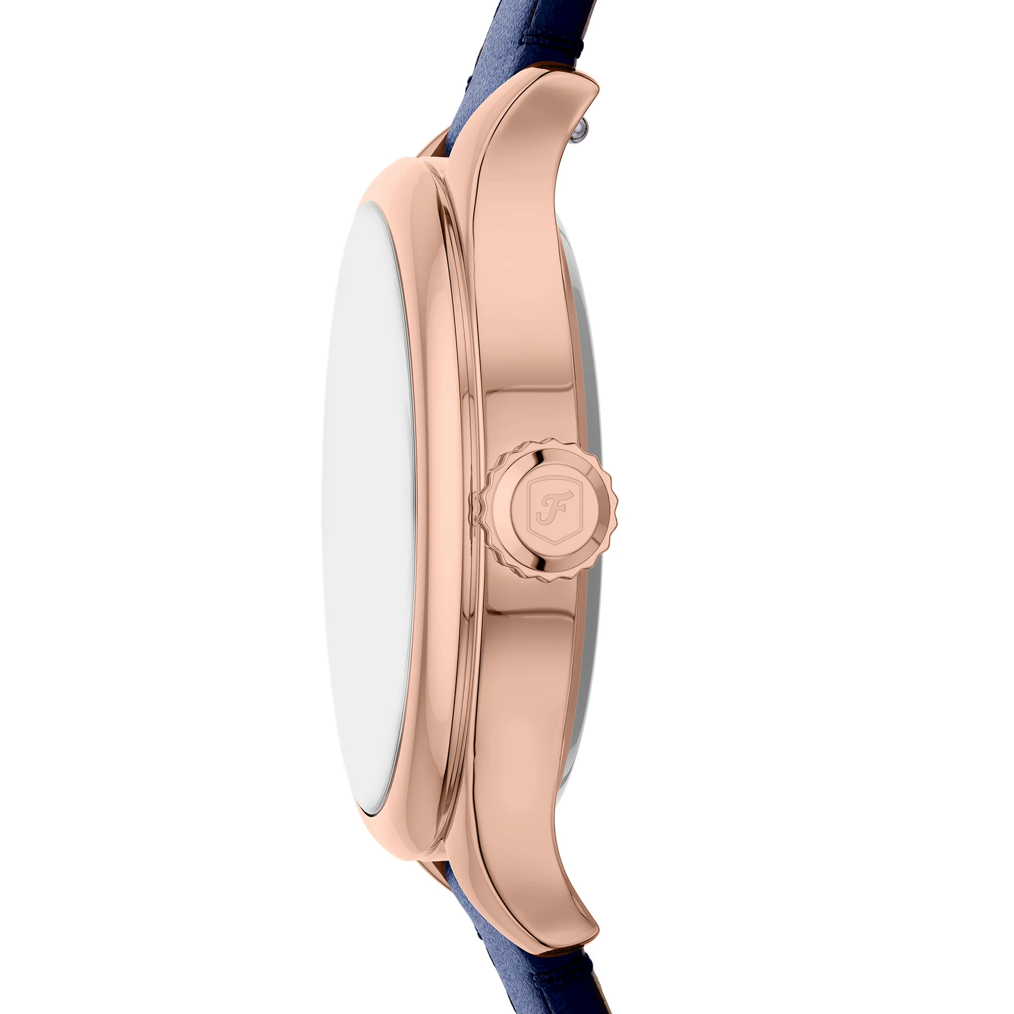 Gilmore Three-Hand Navy Leather Watch - Image 2