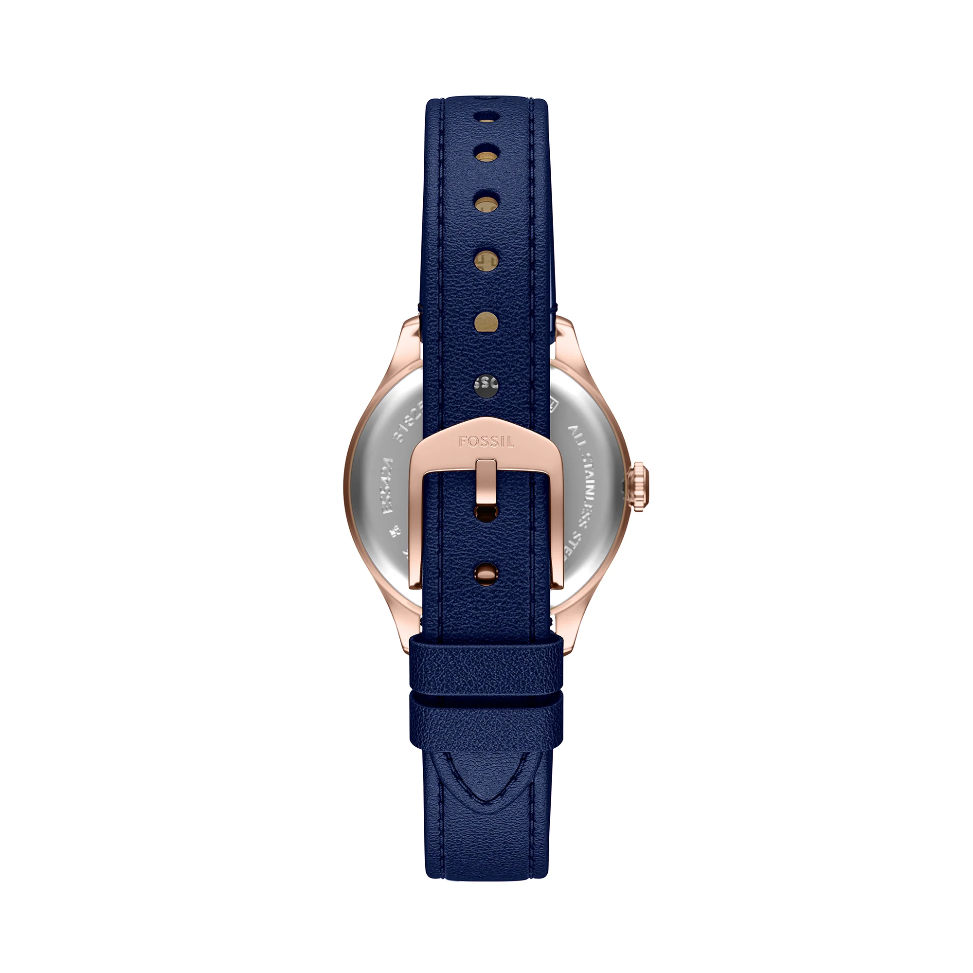 Gilmore Three-Hand Navy Leather Watch - Image 5