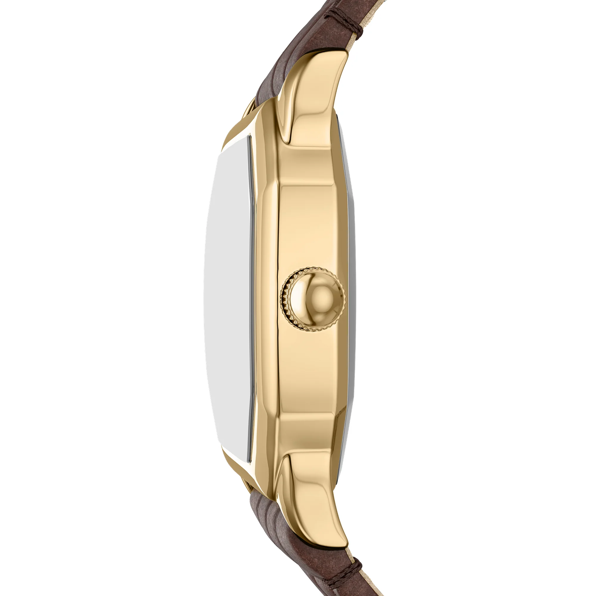 Harlow Three-Hand Brown Croco Leather Watch - Image 2