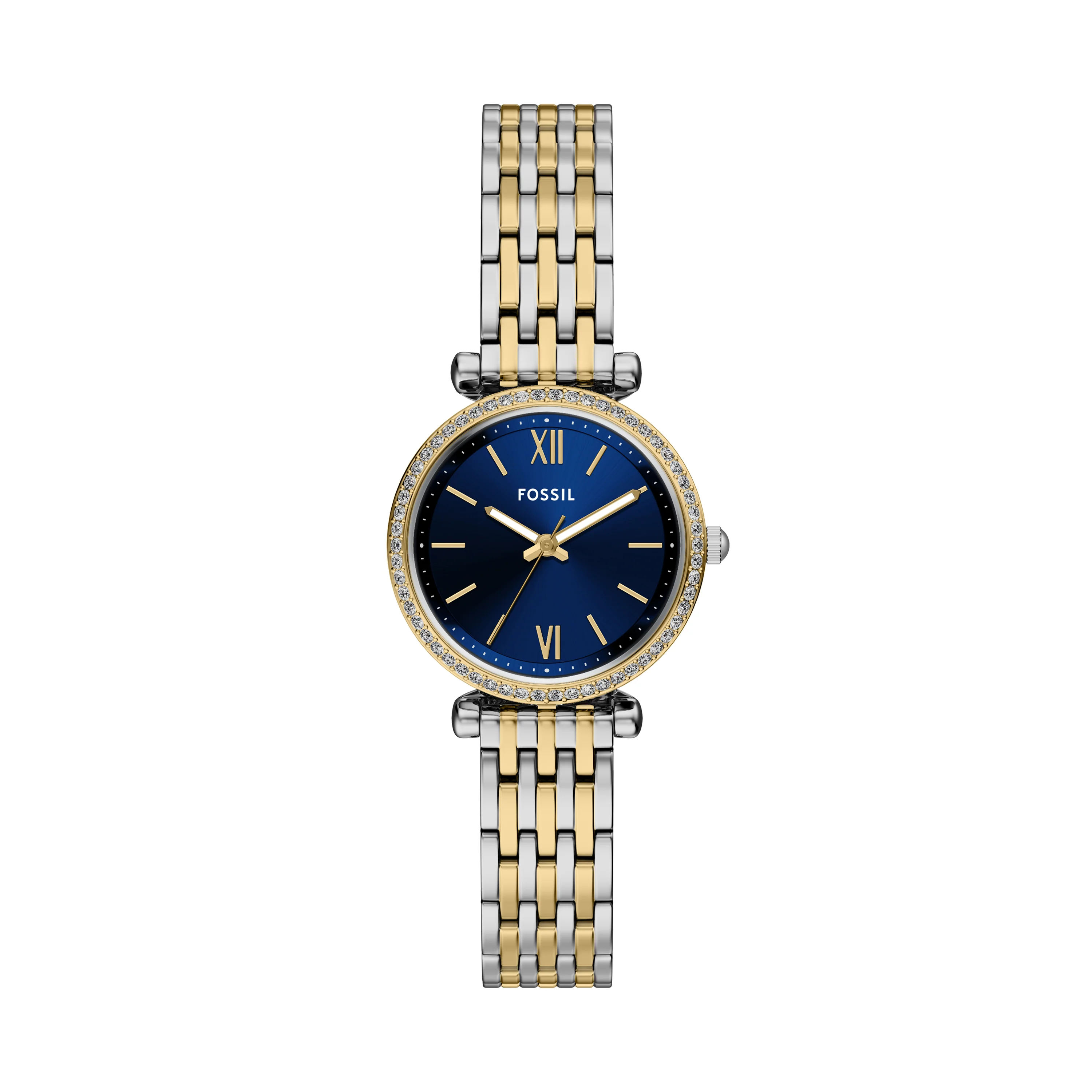 Carlie Three-Hand Two-Tone Stainless Steel Watch
