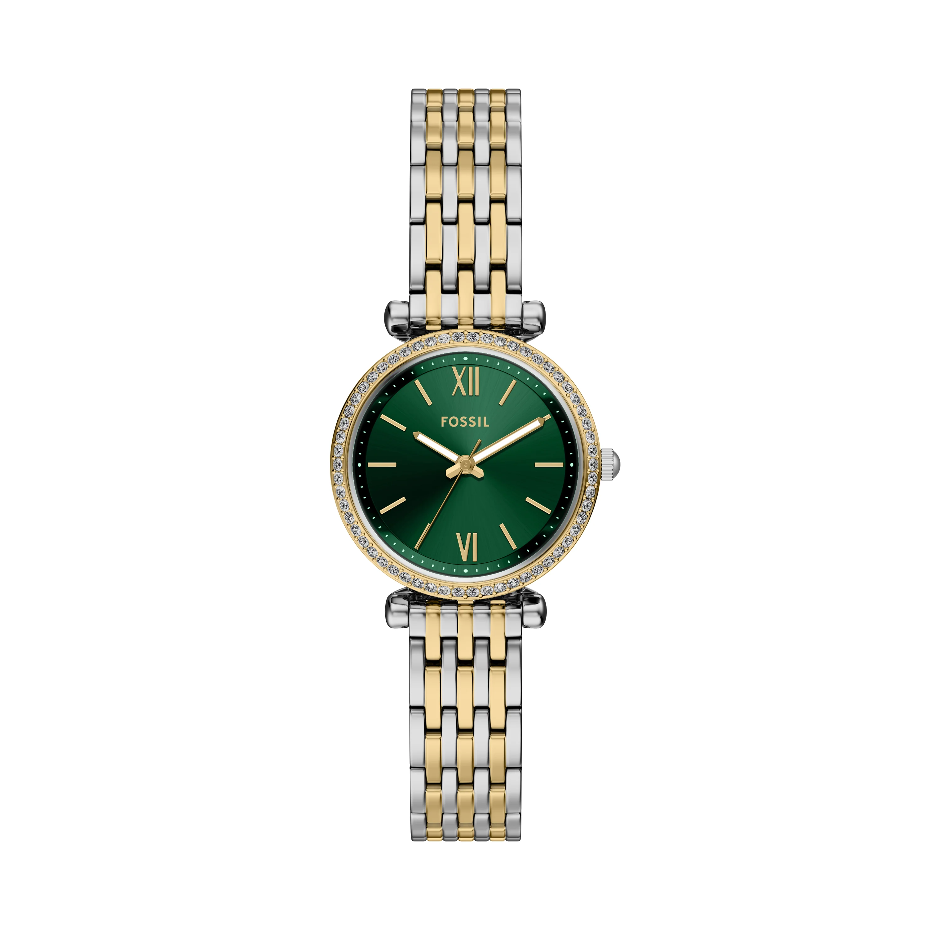 Carlie Three-Hand Two-Tone Stainless Steel Watch