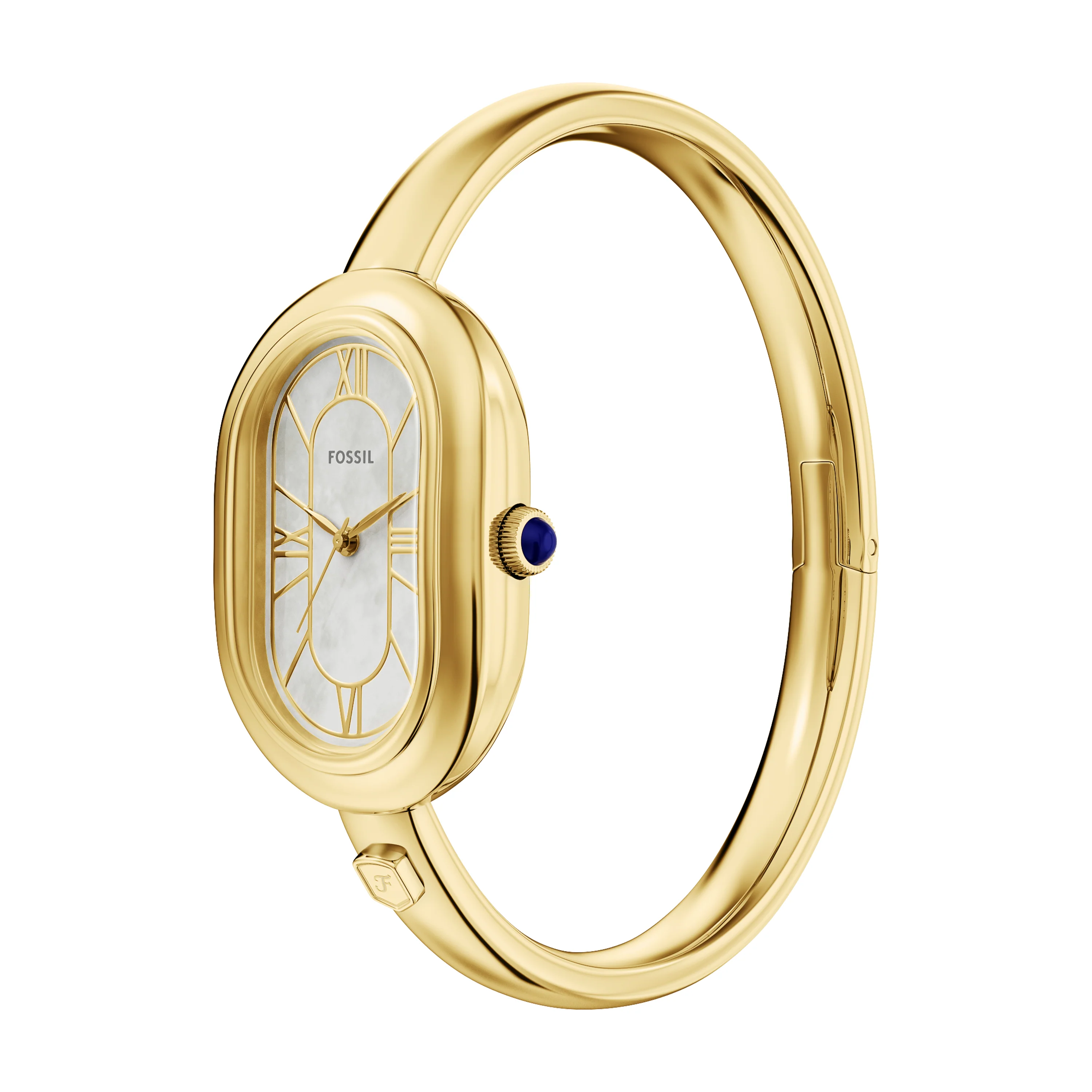 Sloan Three-Hand Gold-Tone Stainless Steel Bangle Watch - Image 5