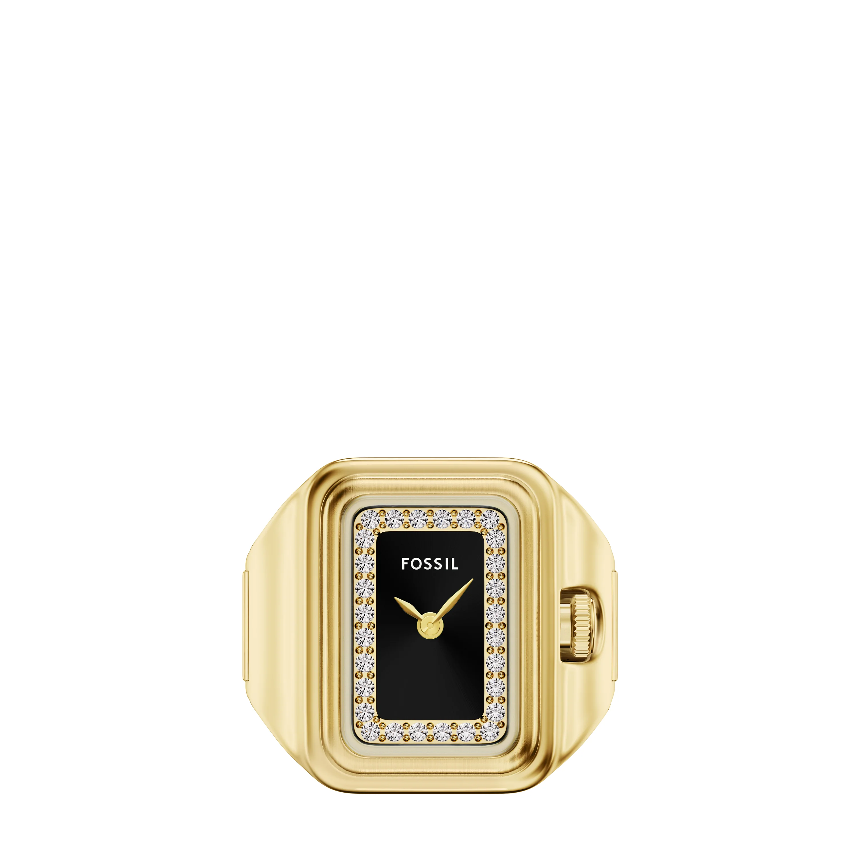 Raquel Watch Ring Two-Hand Gold-Tone Stainless Steel Watch - Image 2