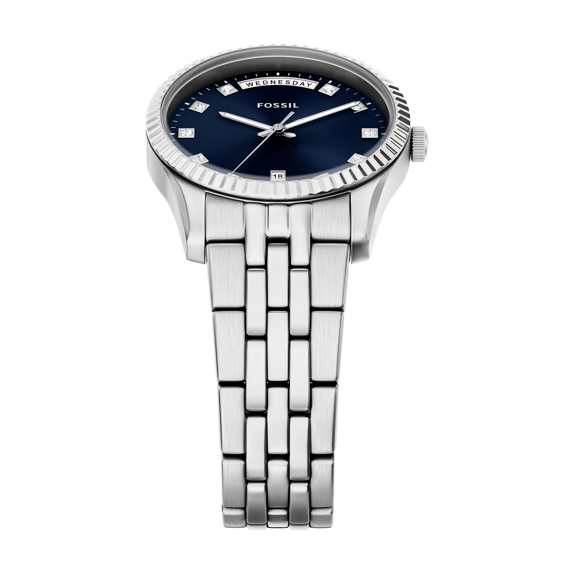 Scarlette Three-Hand Day-Date Stainless Steel Watch - Image 3