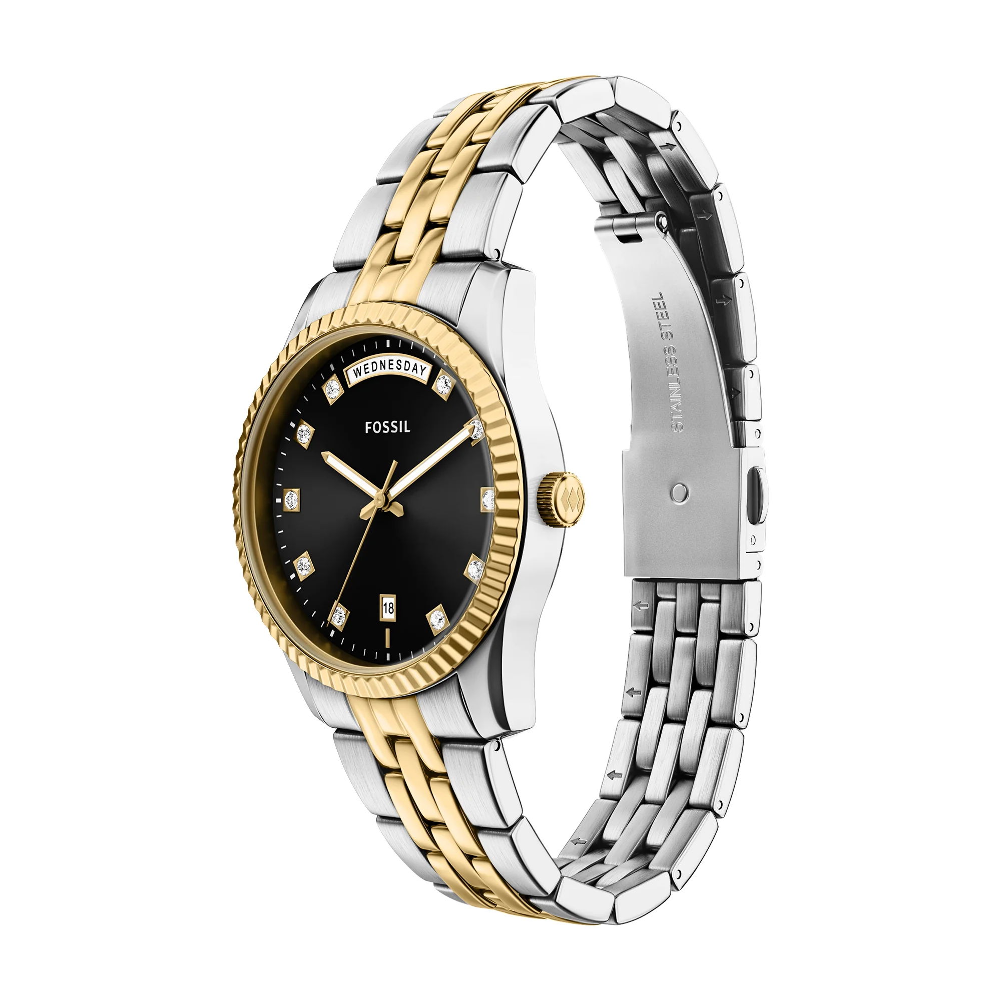 Scarlette Three-Hand Day-Date Two-Tone Stainless Steel Watch - Image 6