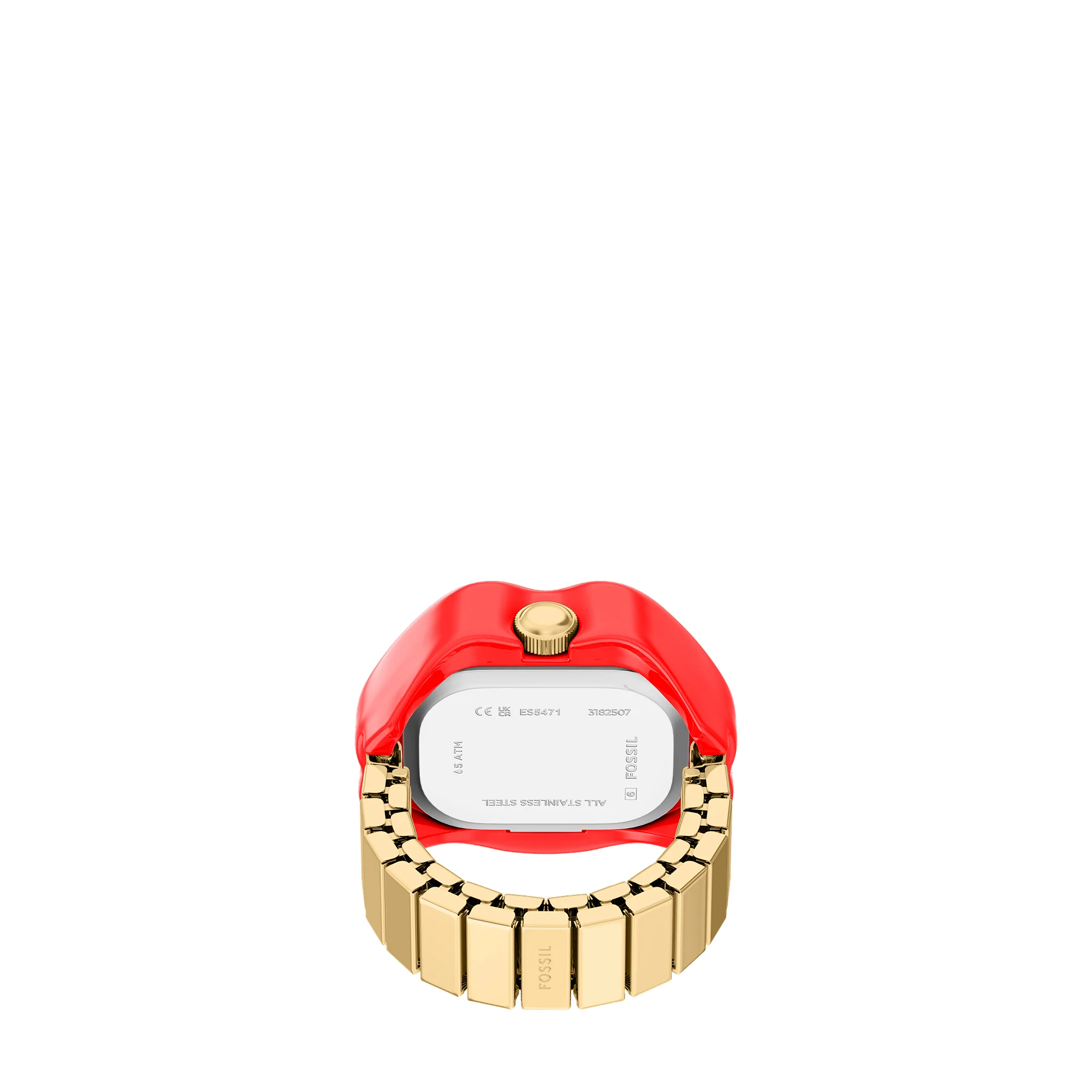 Watch Ring Two-Hand Gold-Tone Stainless Steel - Image 3