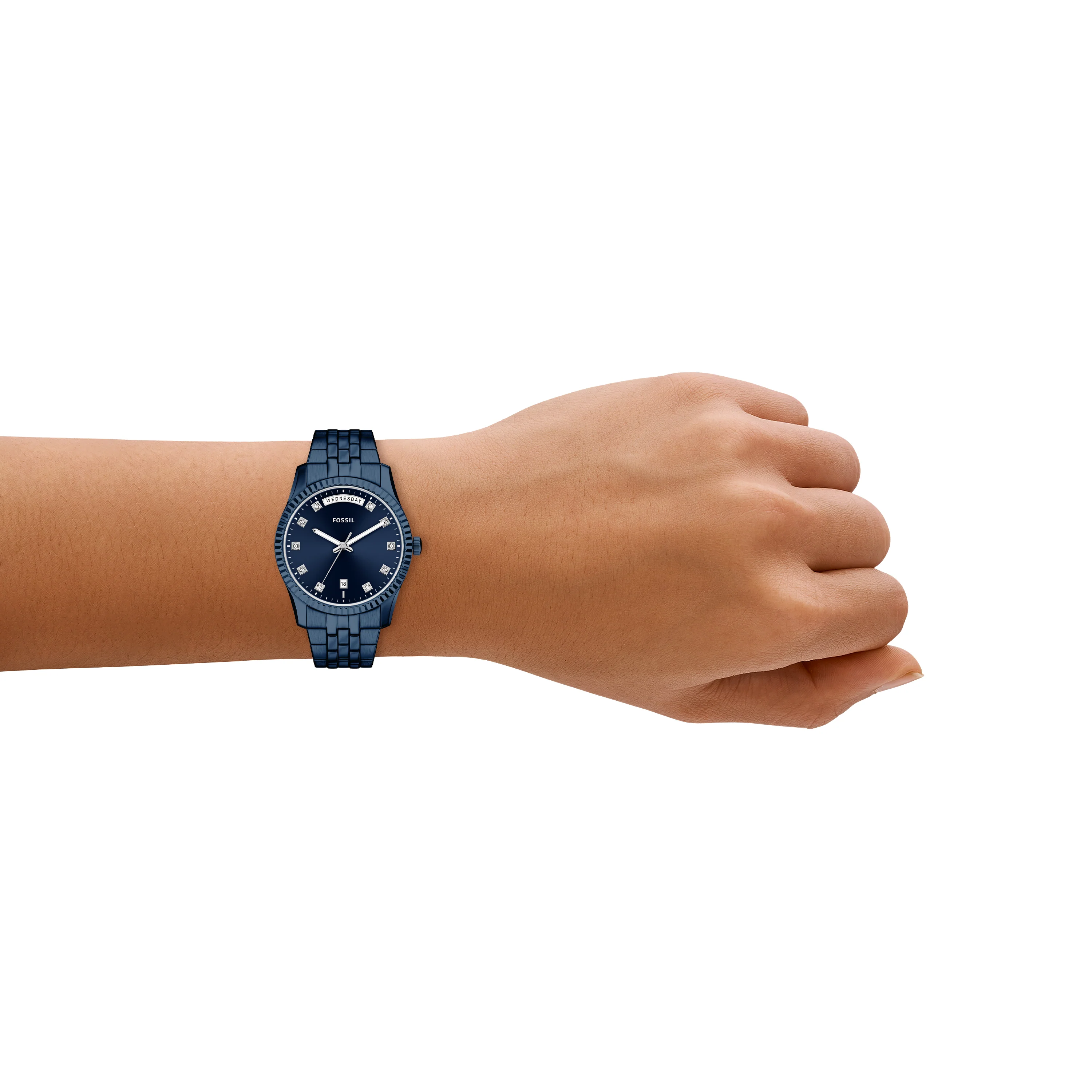 Scarlette Three-Hand Navy Stainless Steel Watch - Image 5