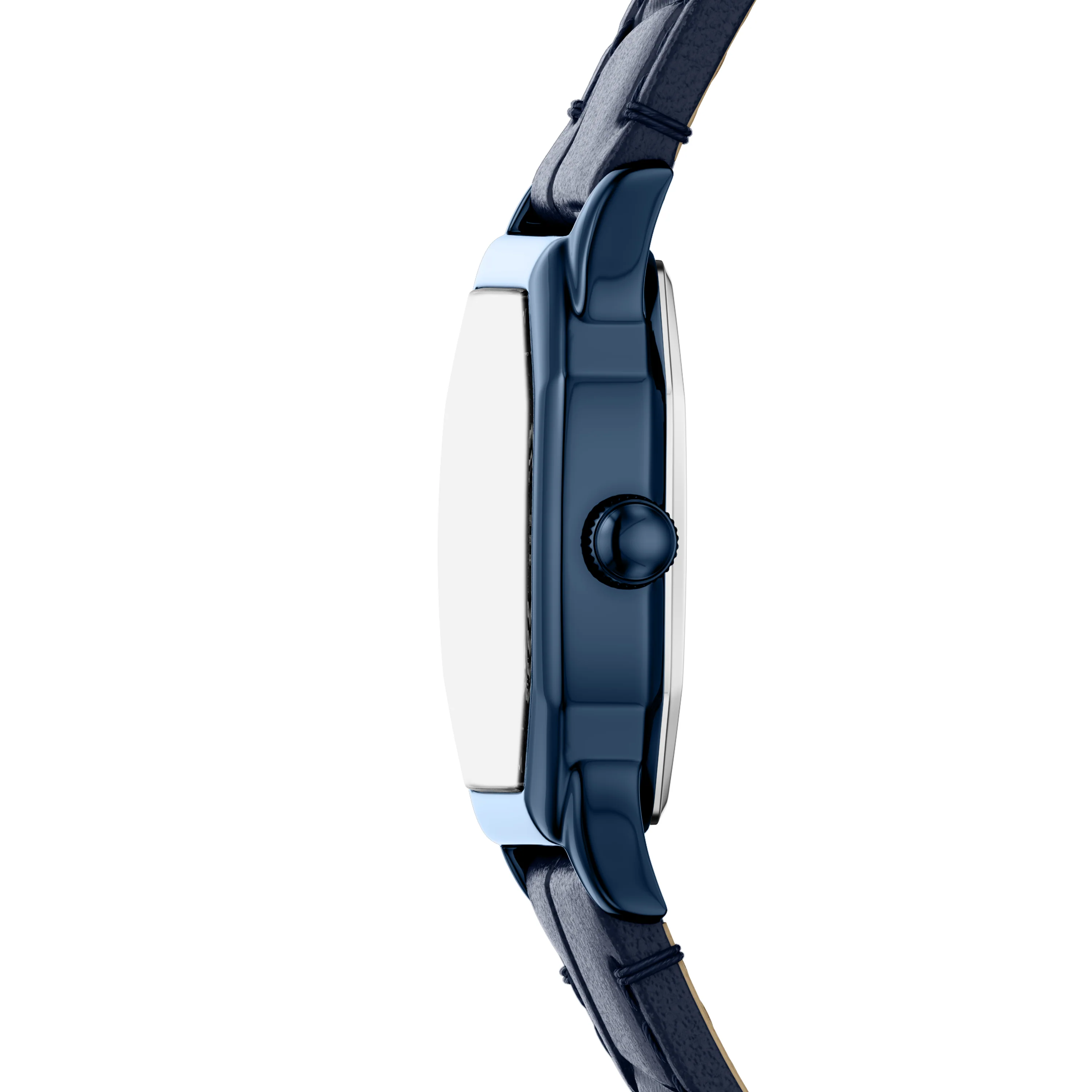 Harlow Three-Hand Navy Leather Watch - Image 3