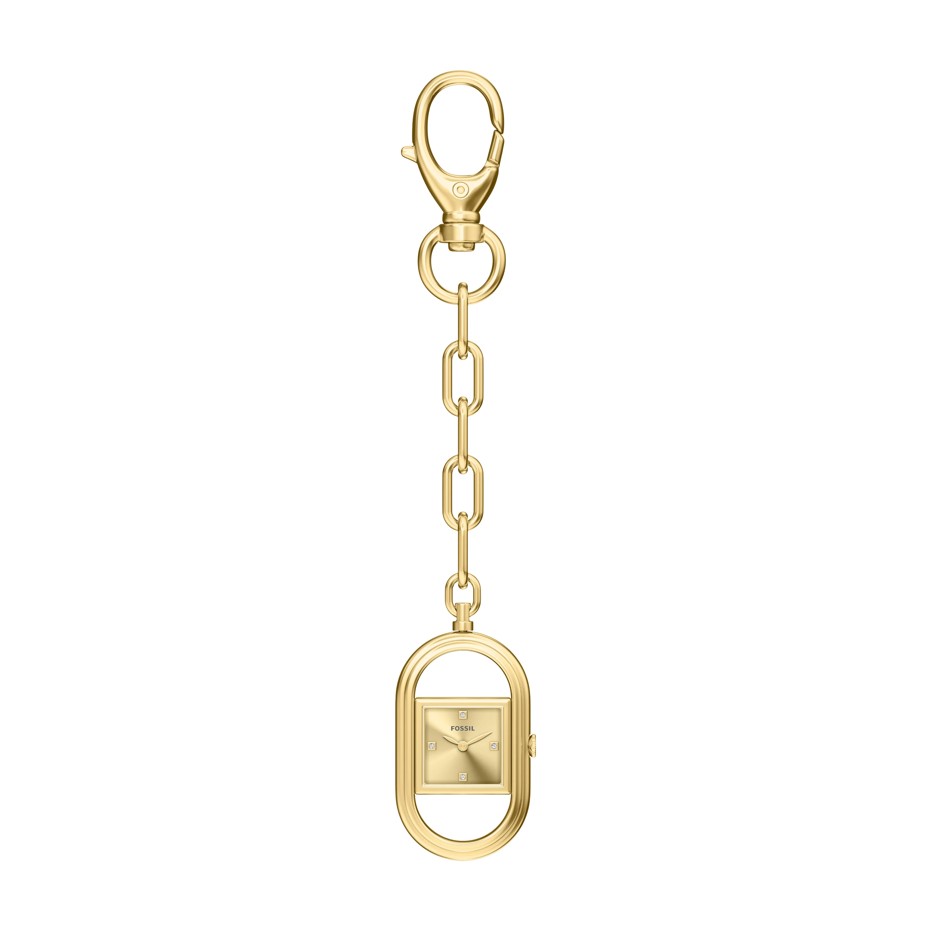 Watch Bag Charm Two-Hand Gold-Tone Alloy - Image 4