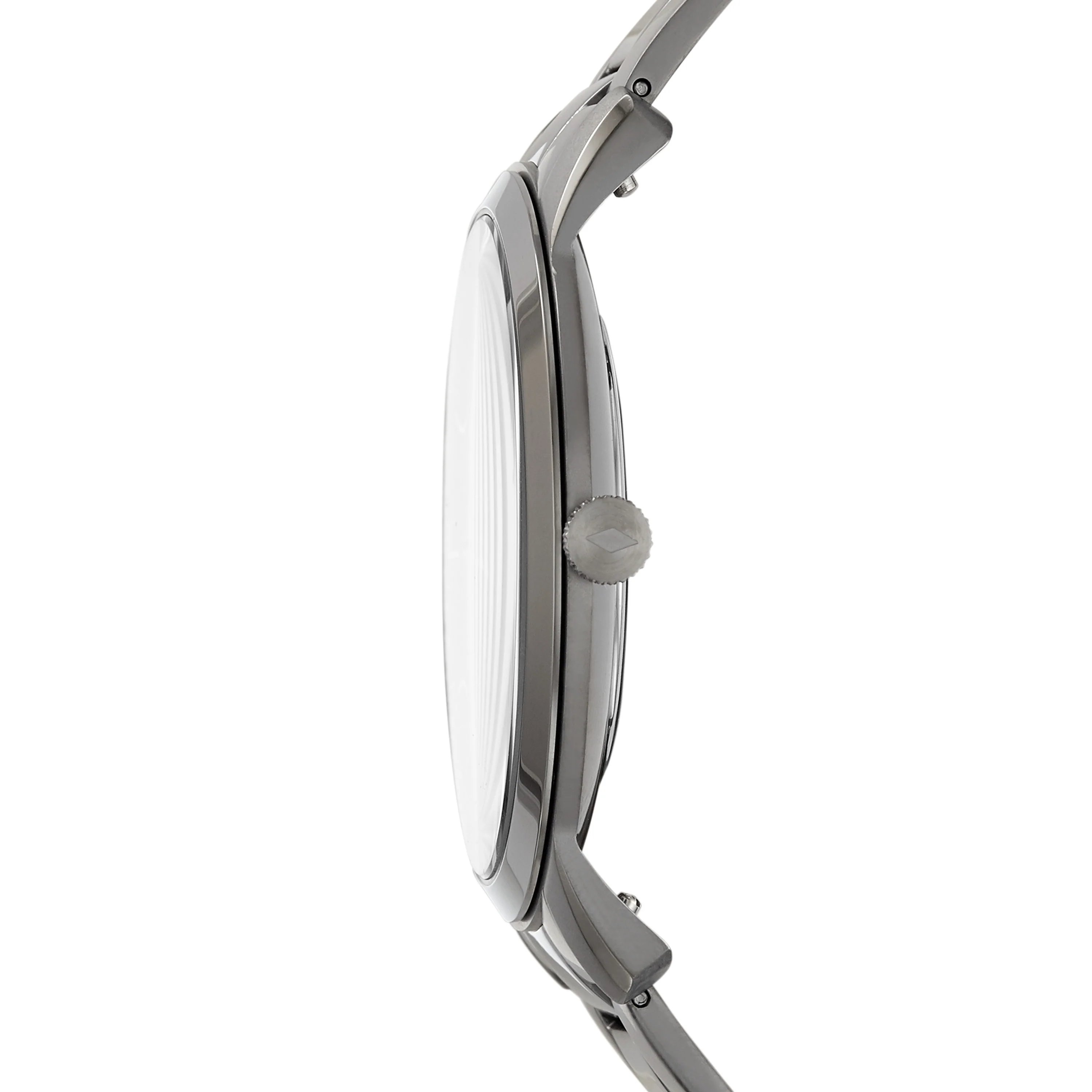 The Minimalist Three-Hand Smoke Stainless Steel Watch - Image 2