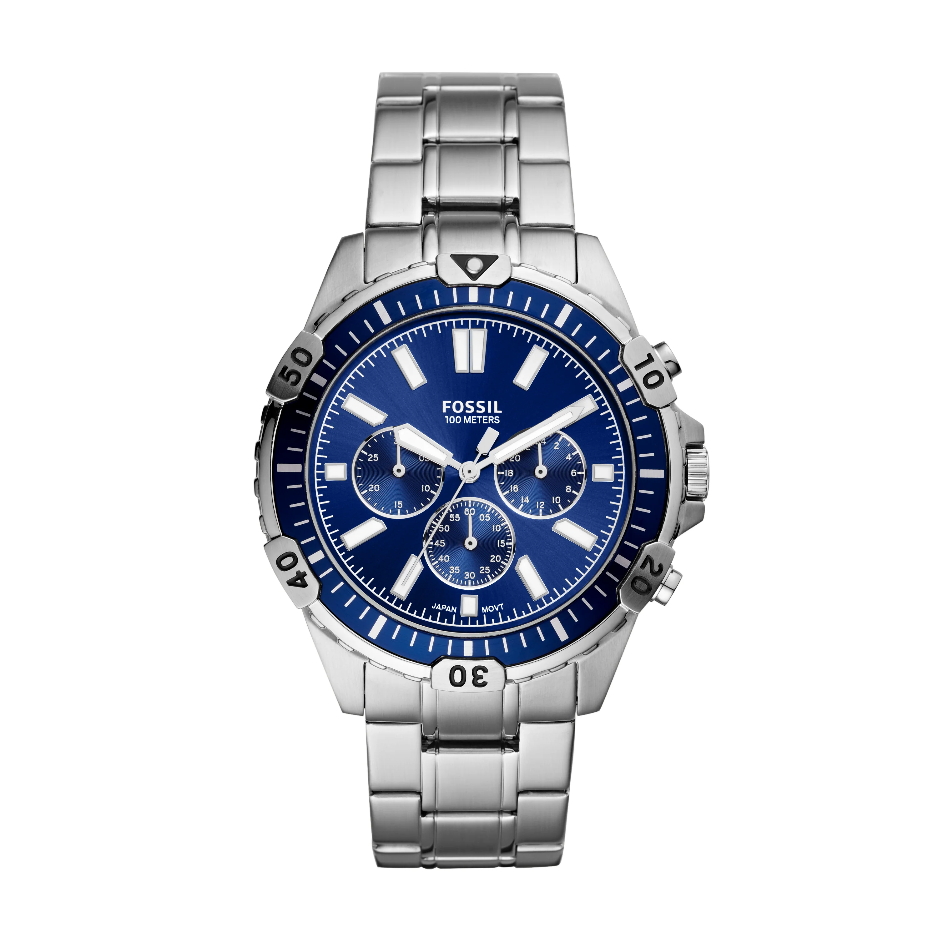 Garrett Chronograph Silver-Tone Stainless Steel Watch
