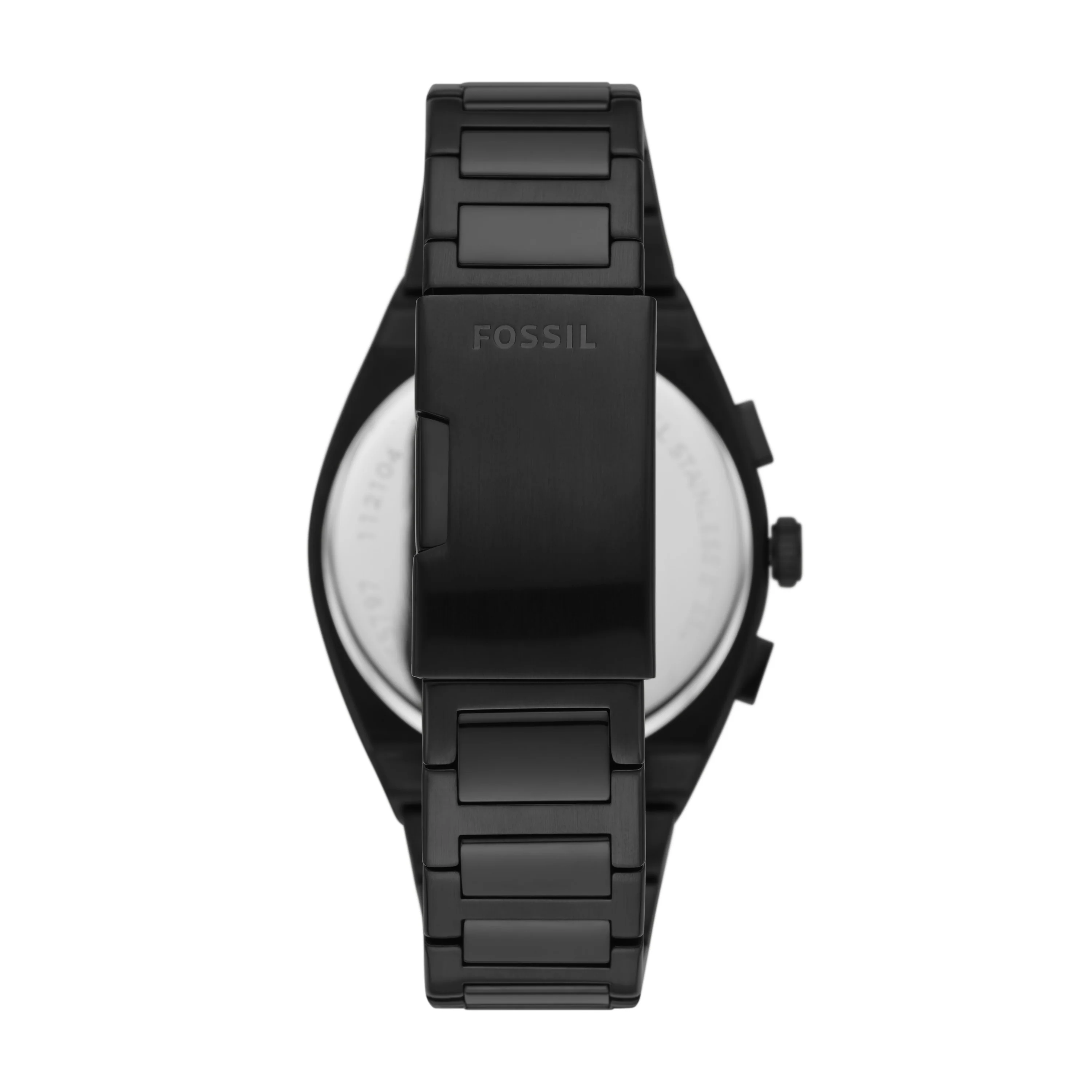 Everett Chronograph Black Stainless Steel Watch - Image 3