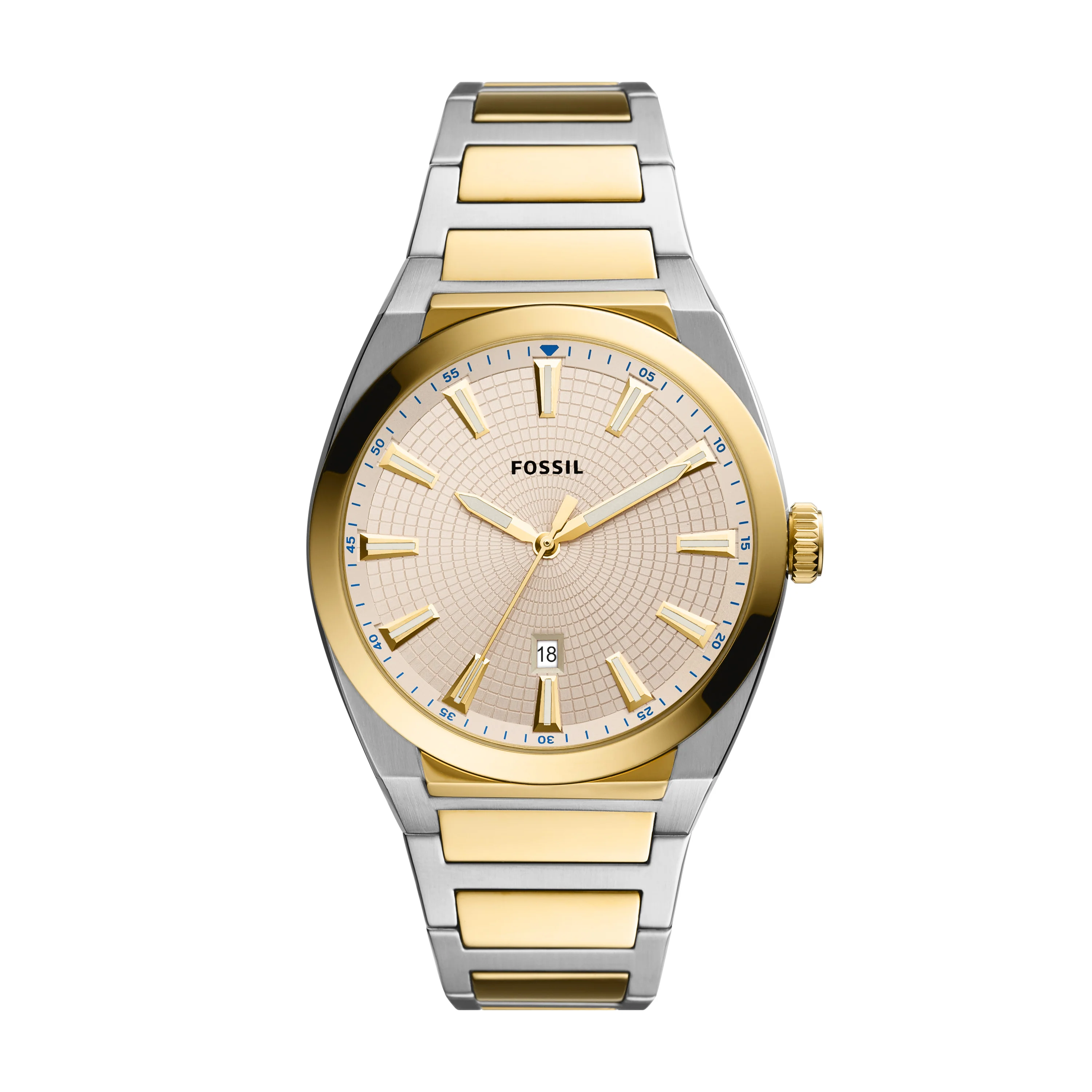 Everett Three-Hand Date Two-Tone Stainless Steel Watch