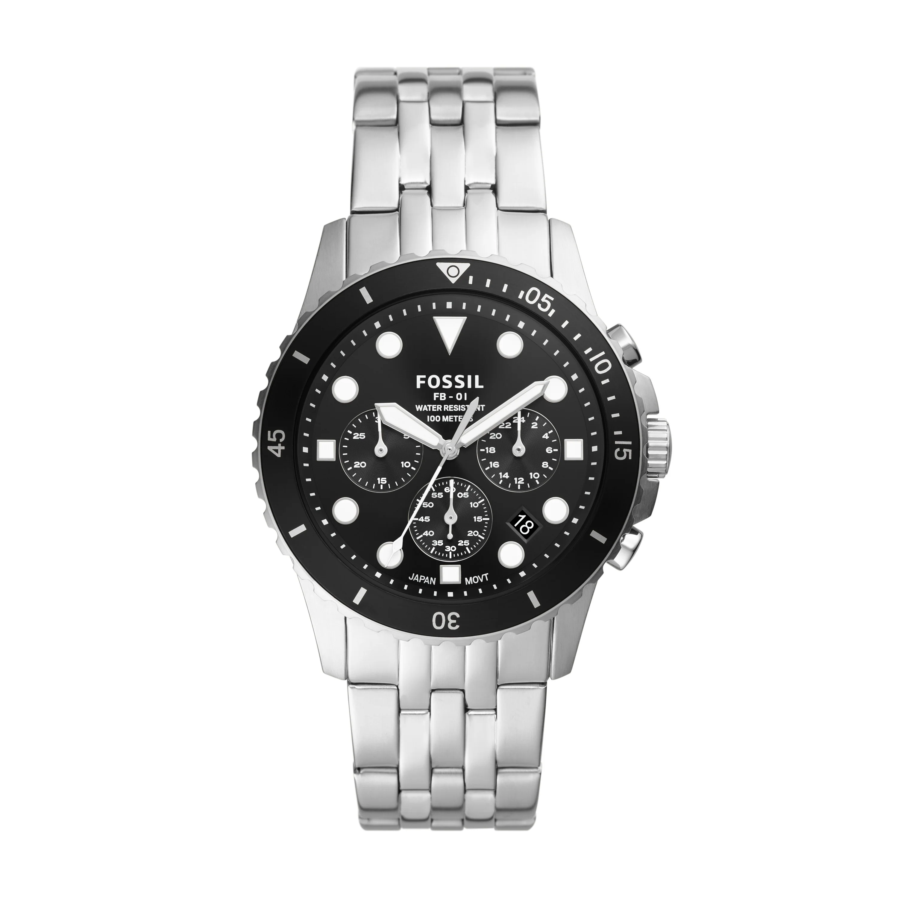 FB-01 Chronograph Stainless Steel Watch