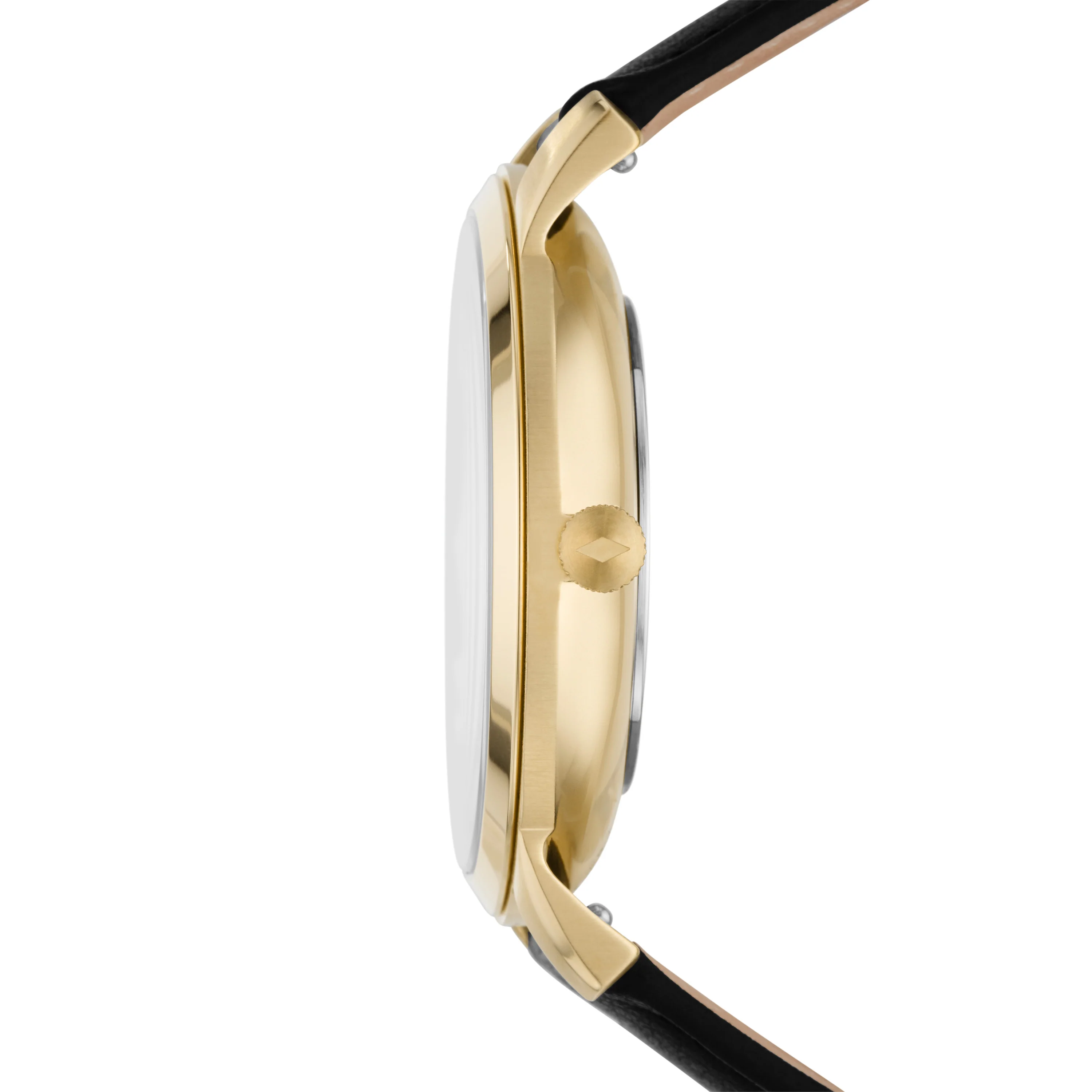 The Minimalist Solar-Powered Black Leather Watch - Image 2