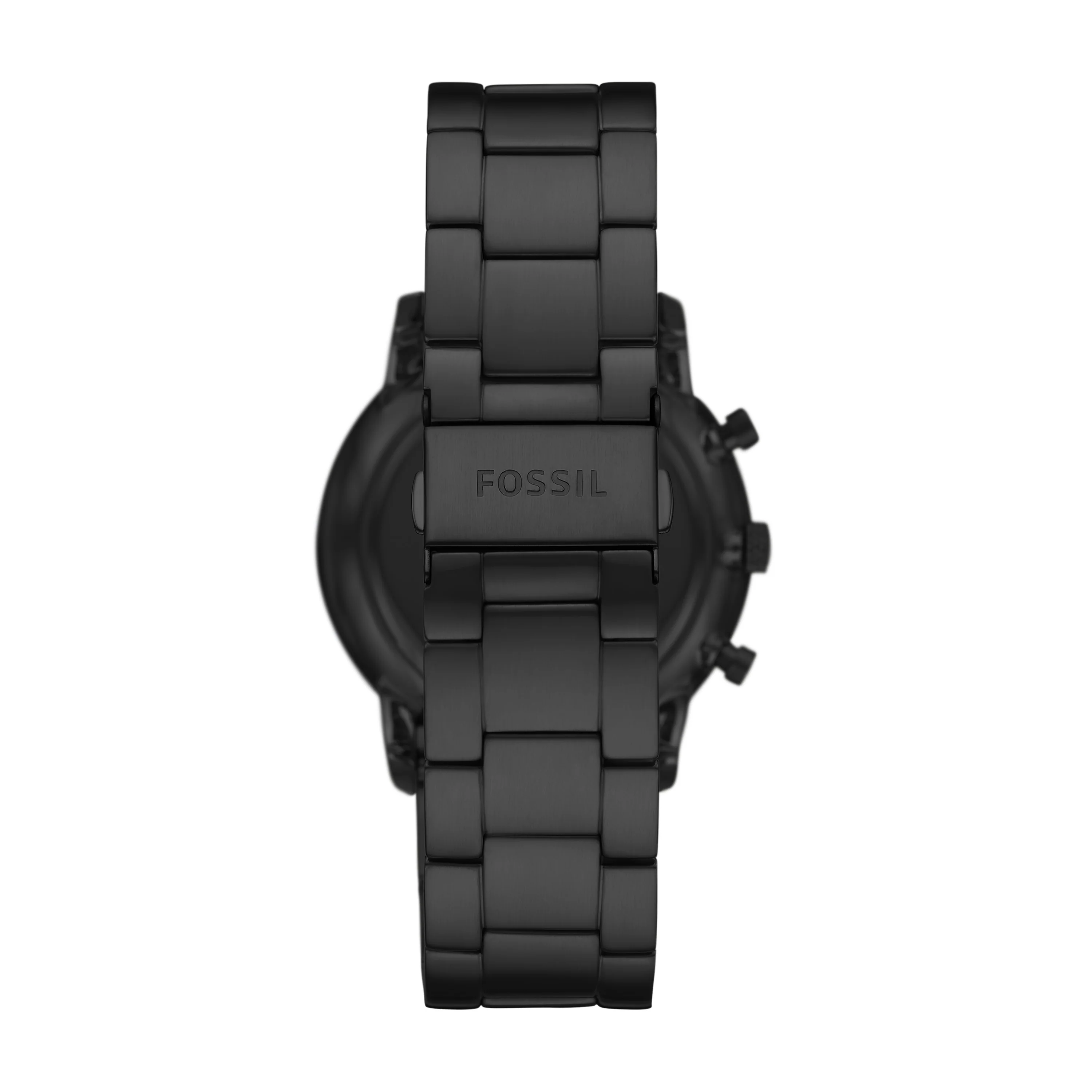 Minimalist Chronograph Black Stainless Steel Watch - Image 3