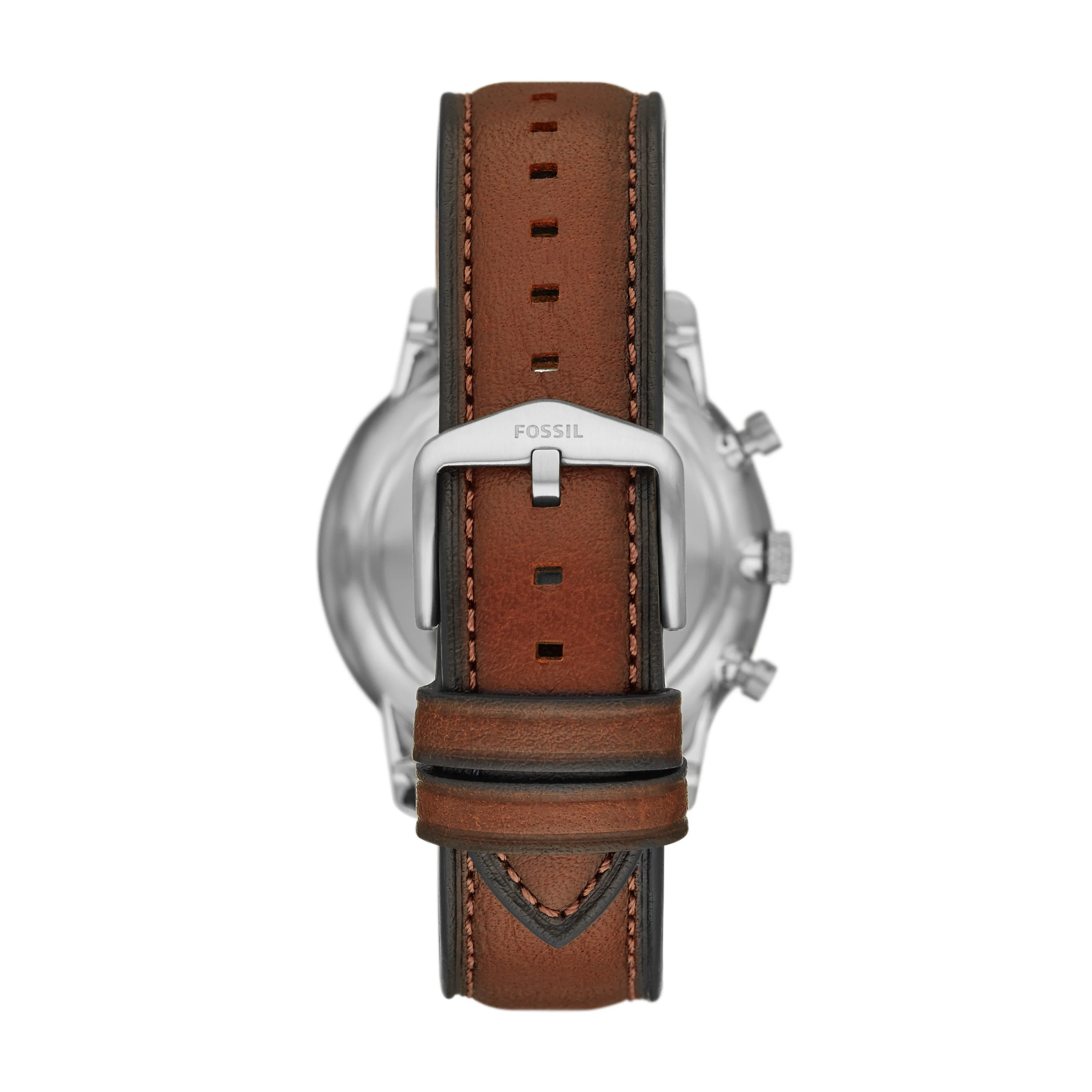 Minimalist Chronograph Luggage Eco Leather Watch - Image 3