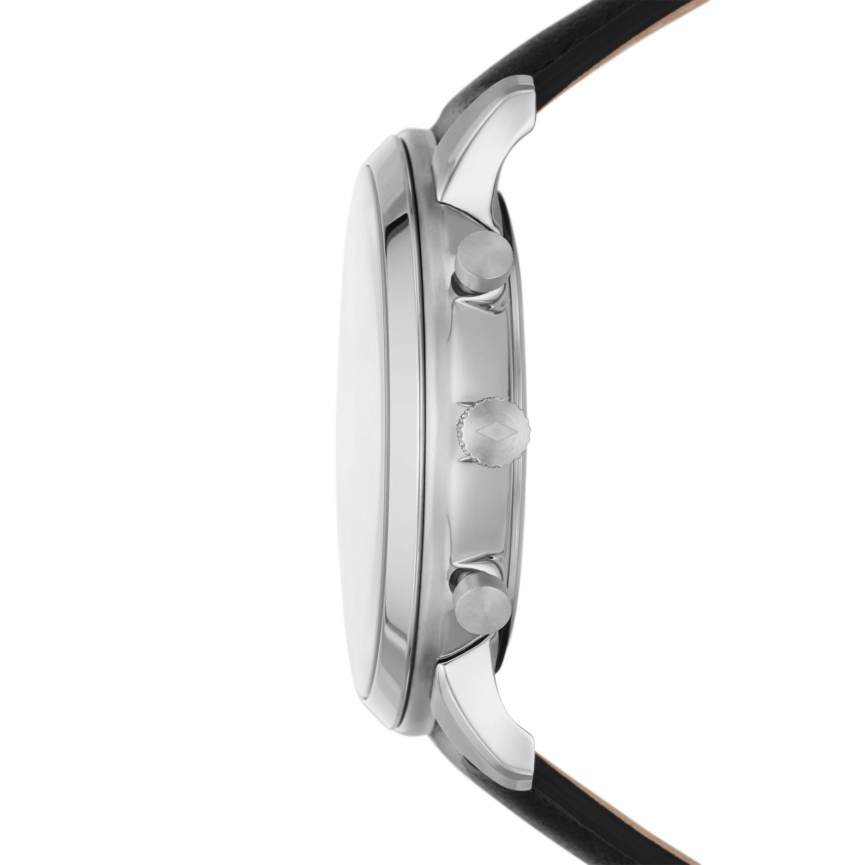 Neutra Chronograph Black Eco Leather Watch - Image 2