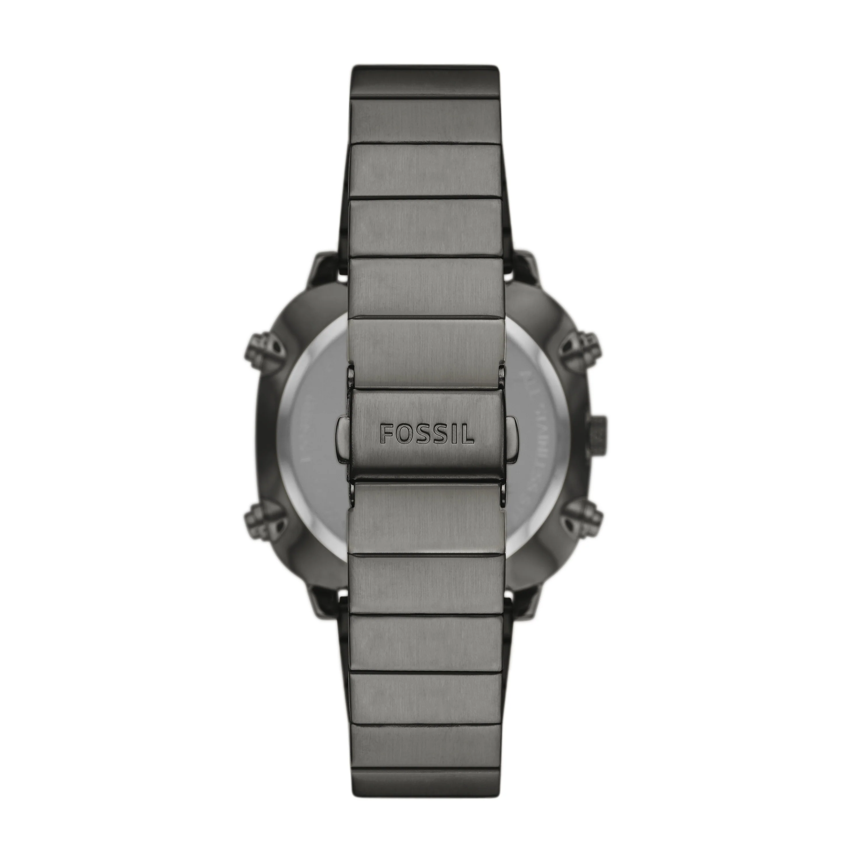 Retro Analog-Digital Smoke Stainless Steel Watch - Image 3