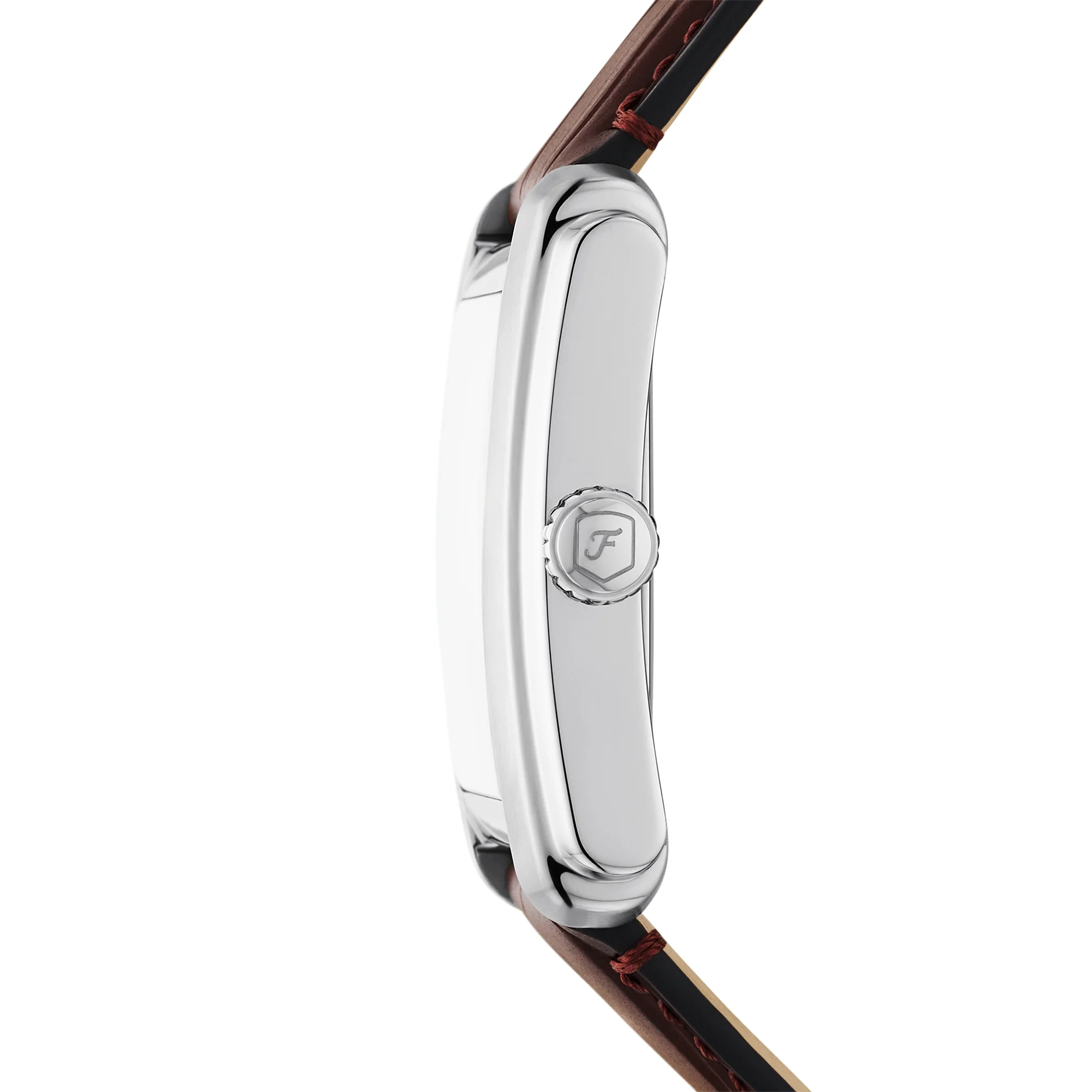 Carraway Three-Hand Brown Croco Leather Watch - Image 2