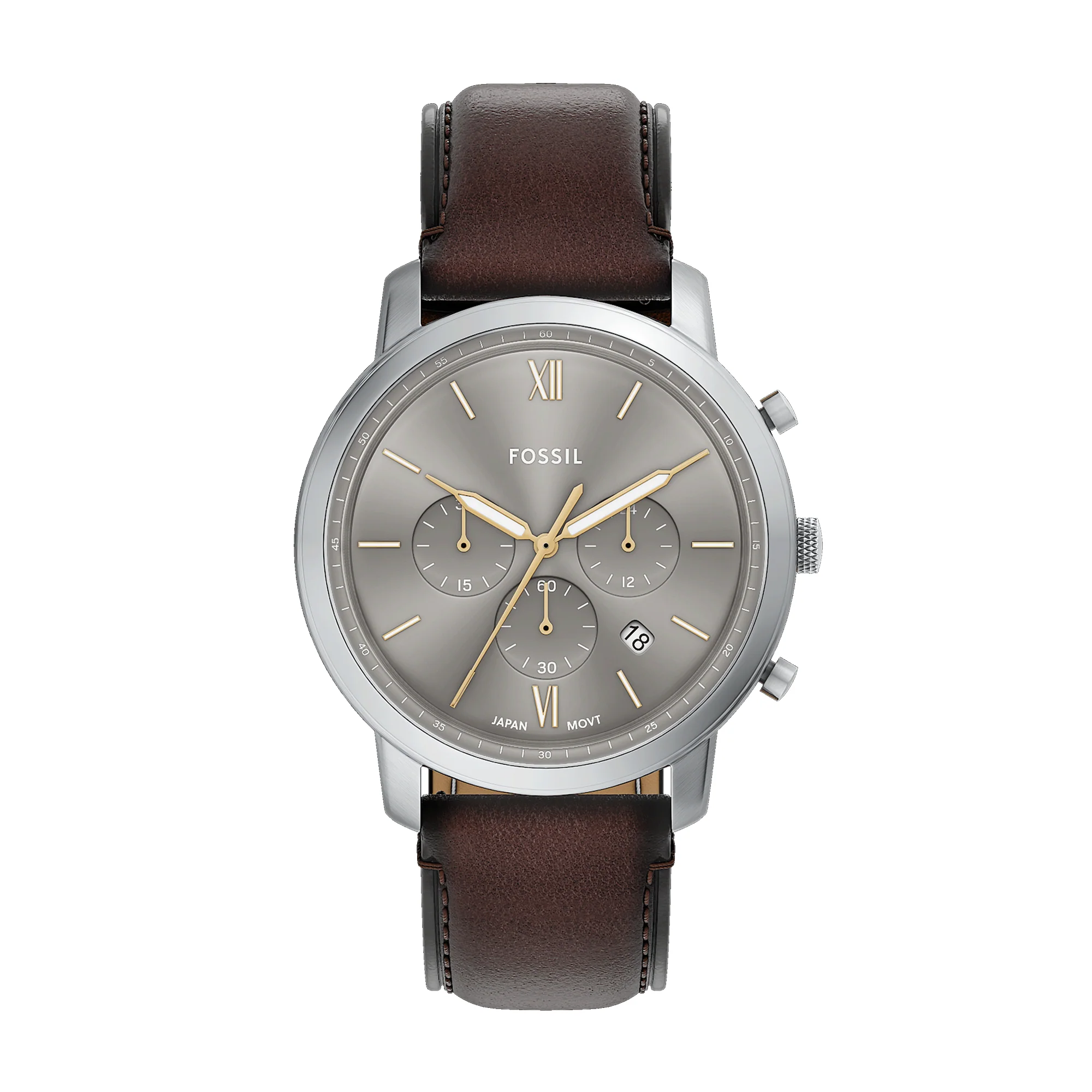 Neutra Chronograph Brown Leather Watch