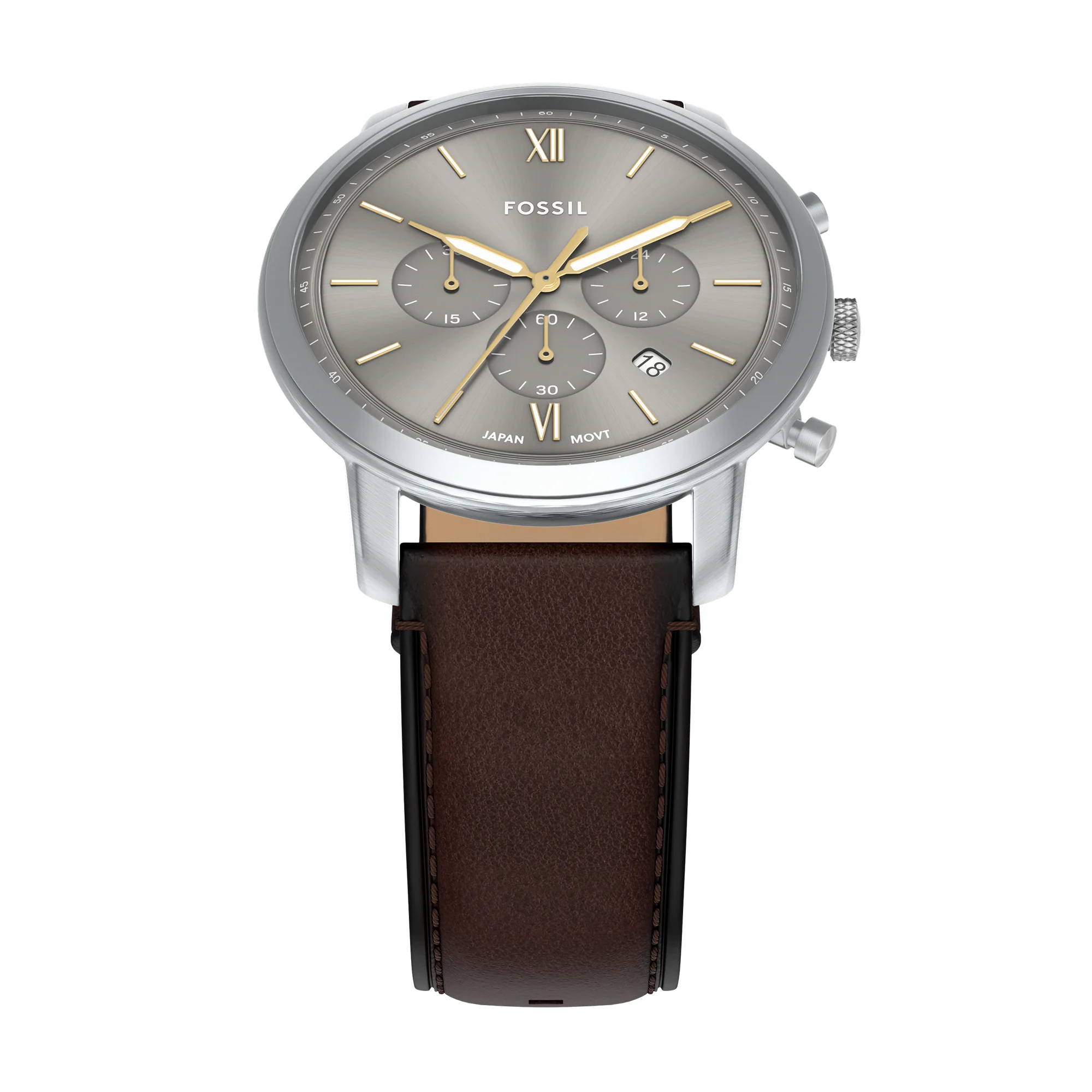 Neutra Chronograph Brown Leather Watch - Image 4